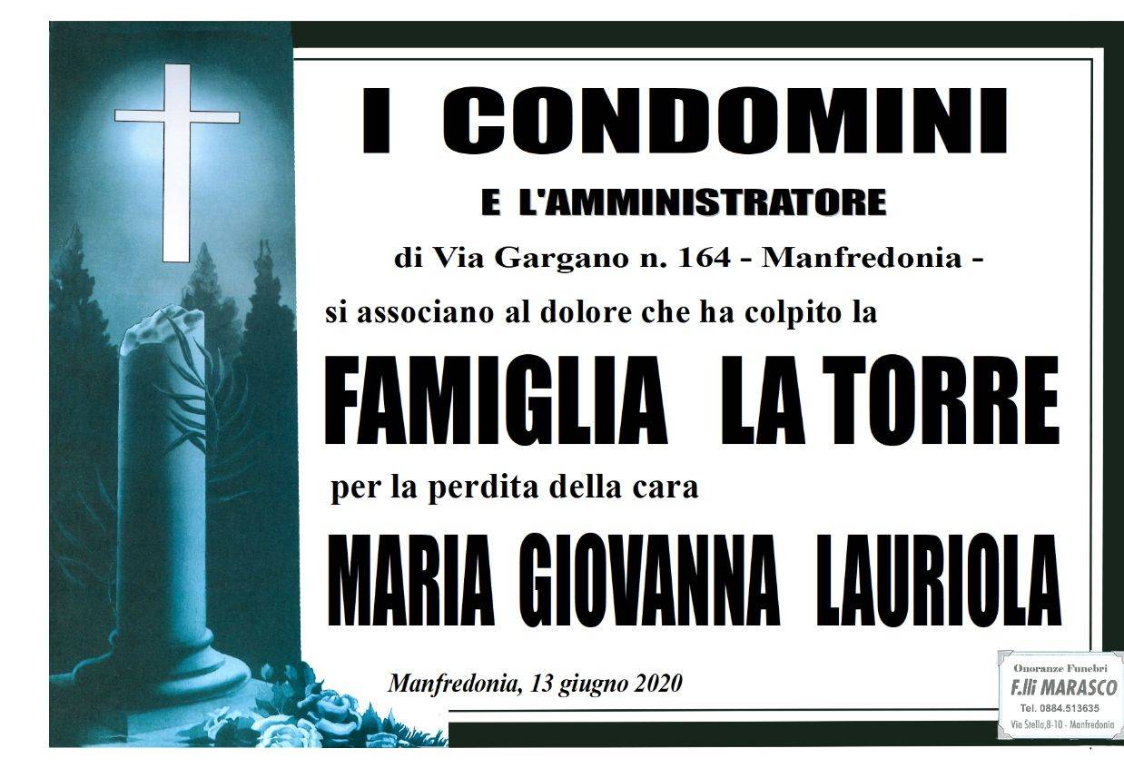I Condomini e l’Amministratore di Via Gargano n°. 164 - Manfredonia