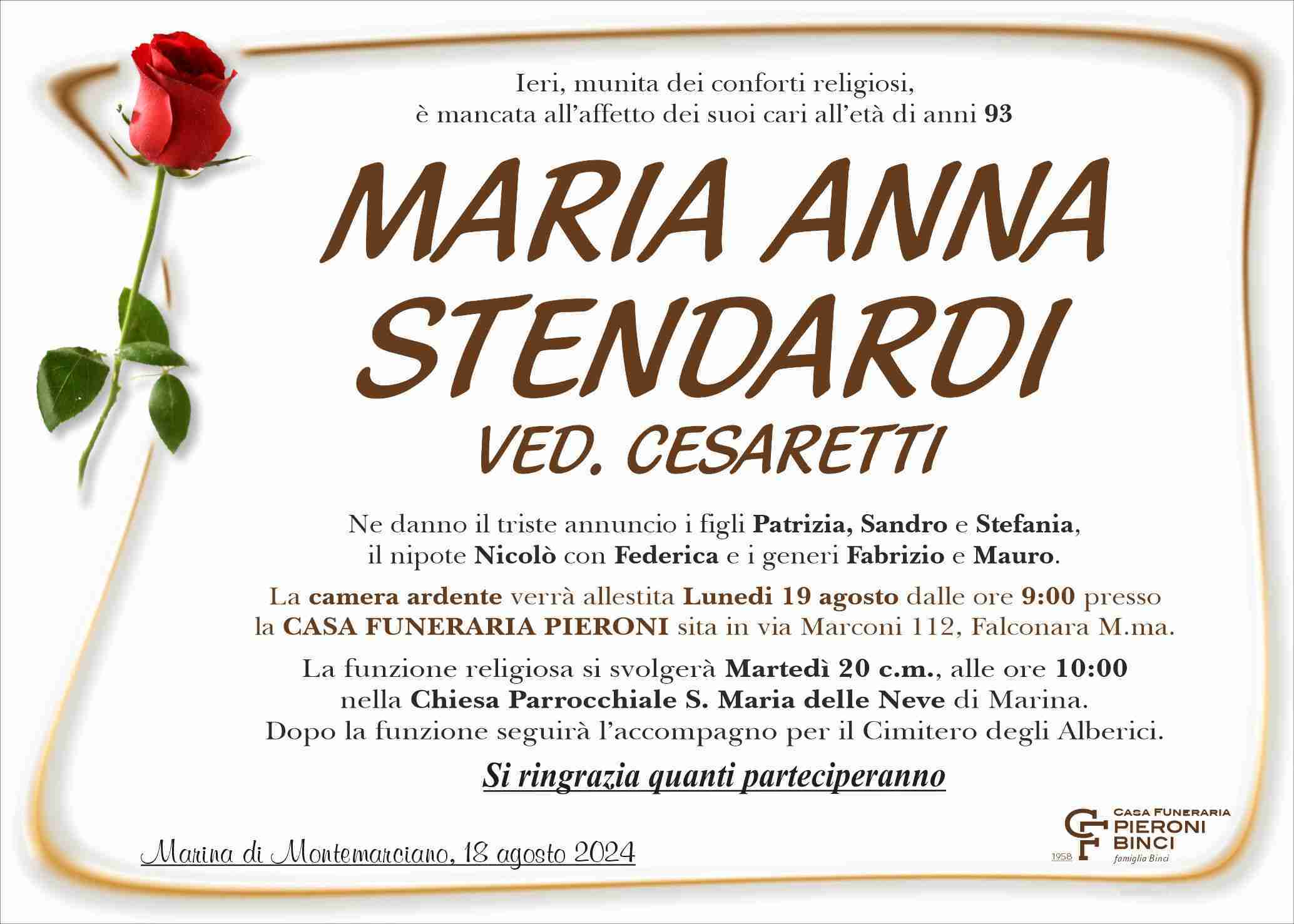 Maria Anna Stendardi