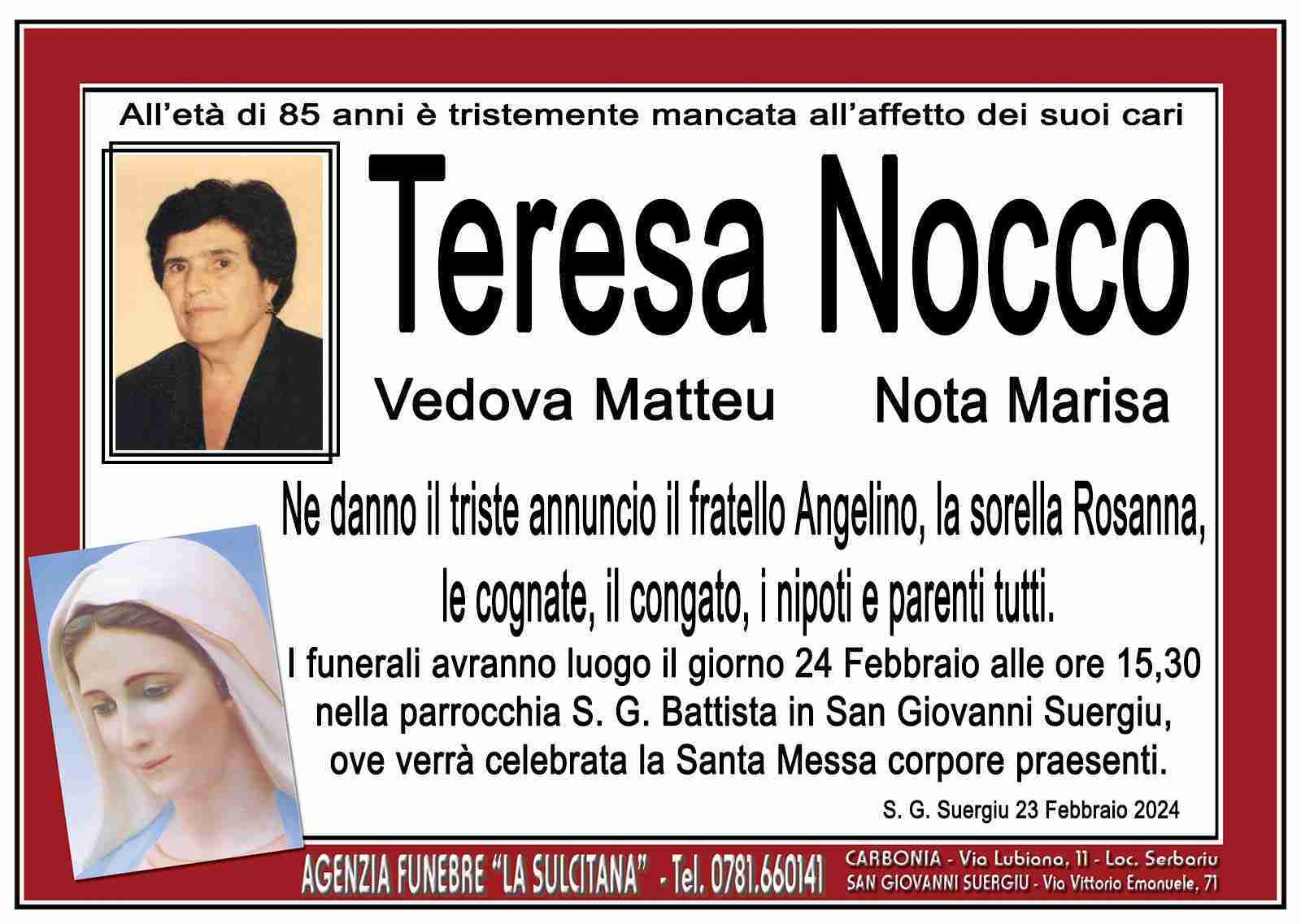 Teresa Nocco nota Marisa