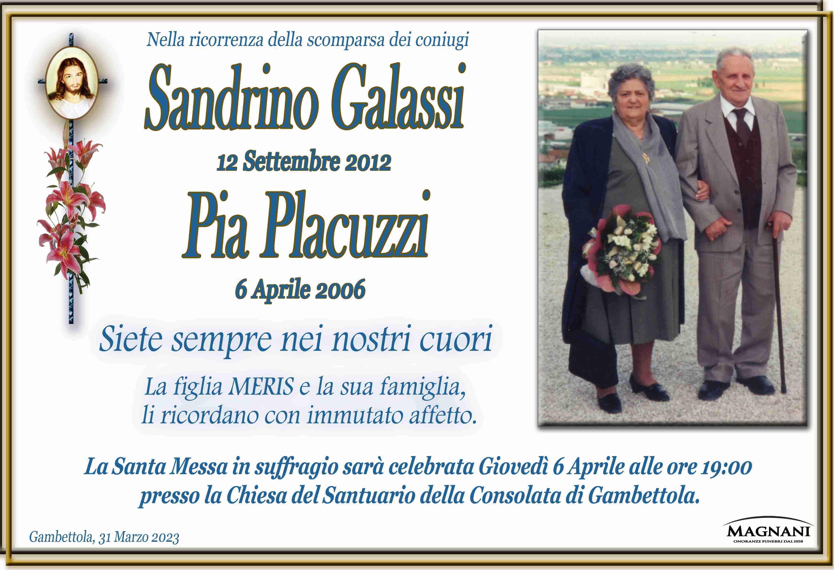 Sandrino Galassi e Pia Placuzzi