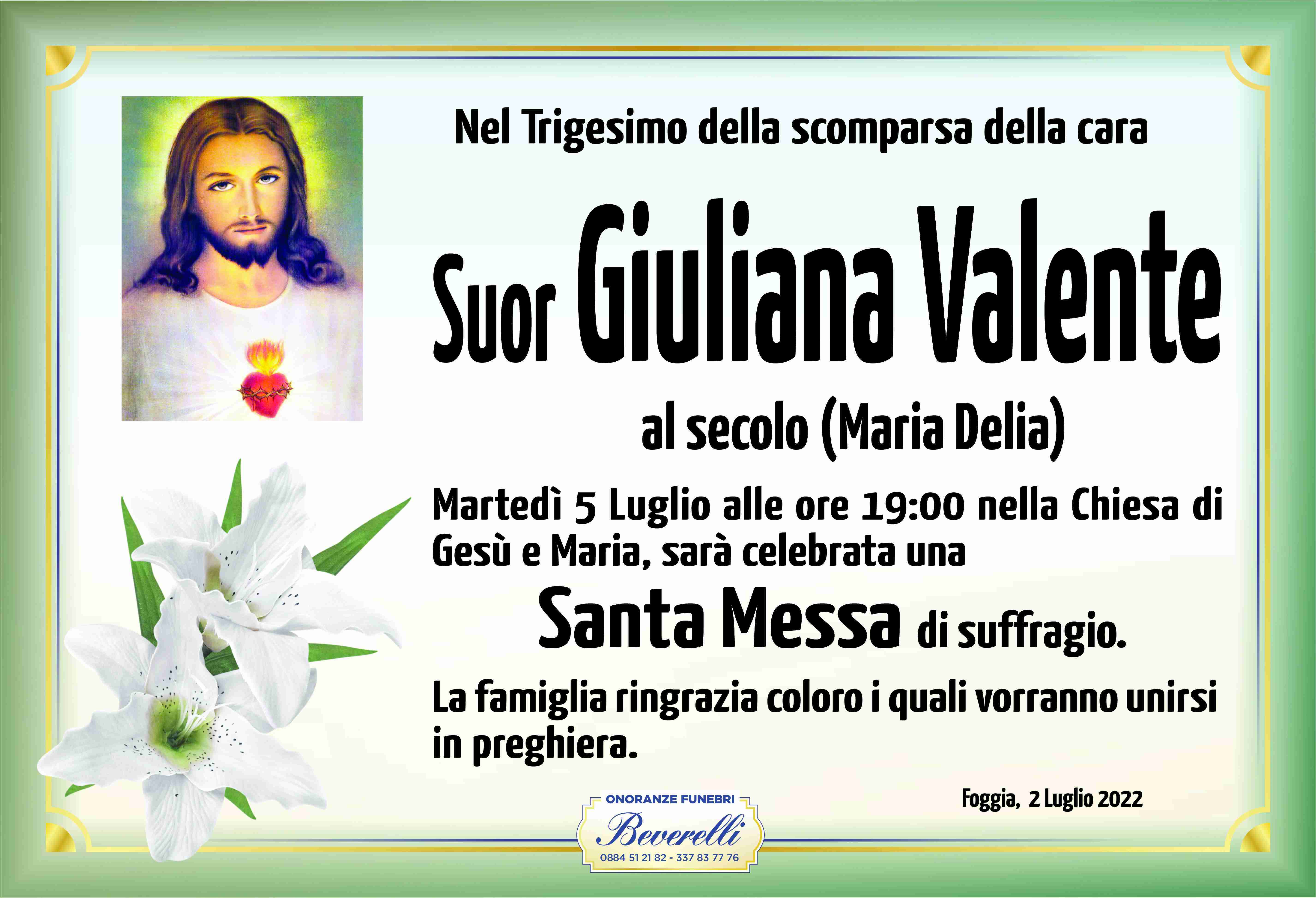 Suor Giuliana Valente