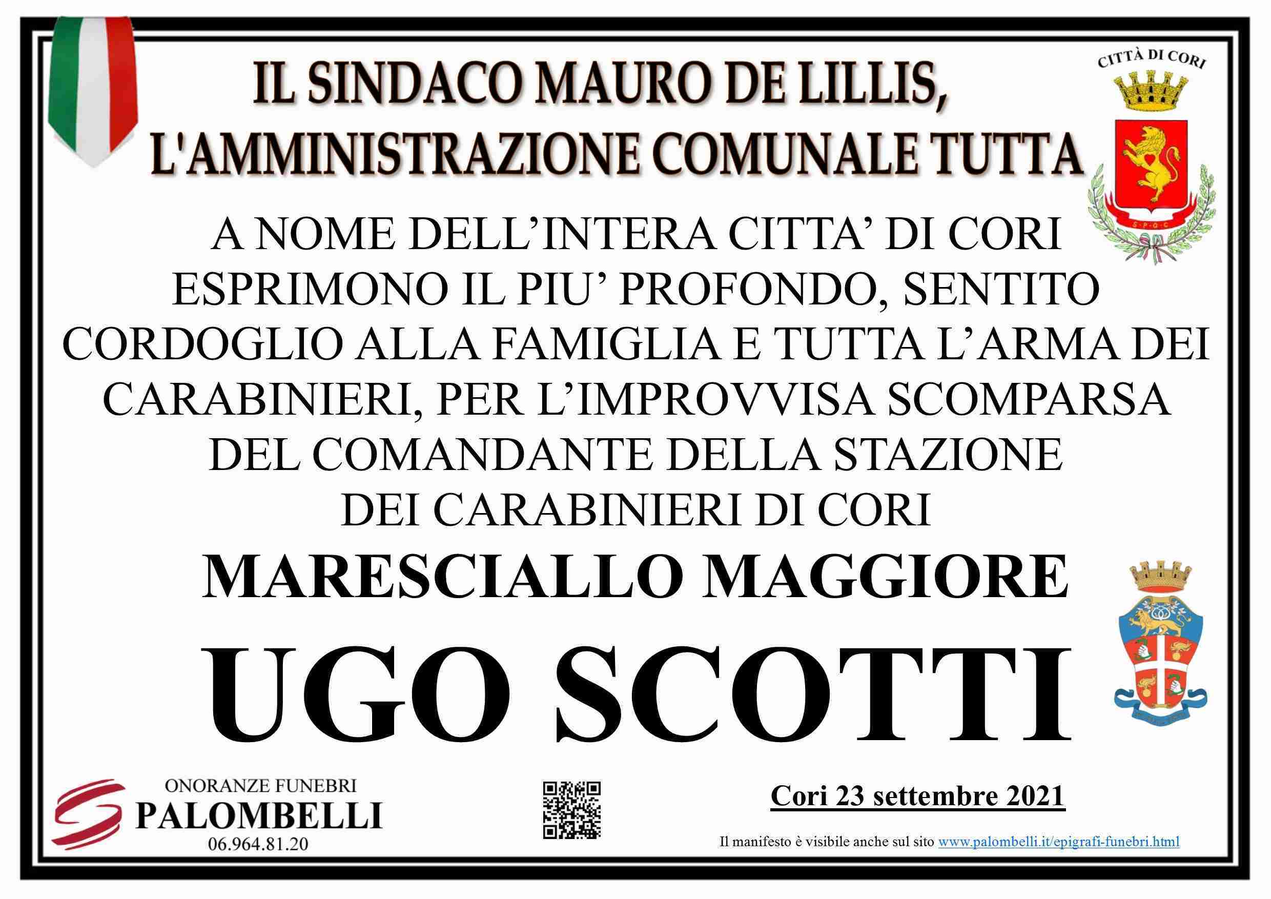 Maresciallo Maggiore Comandante Ugo Scotti