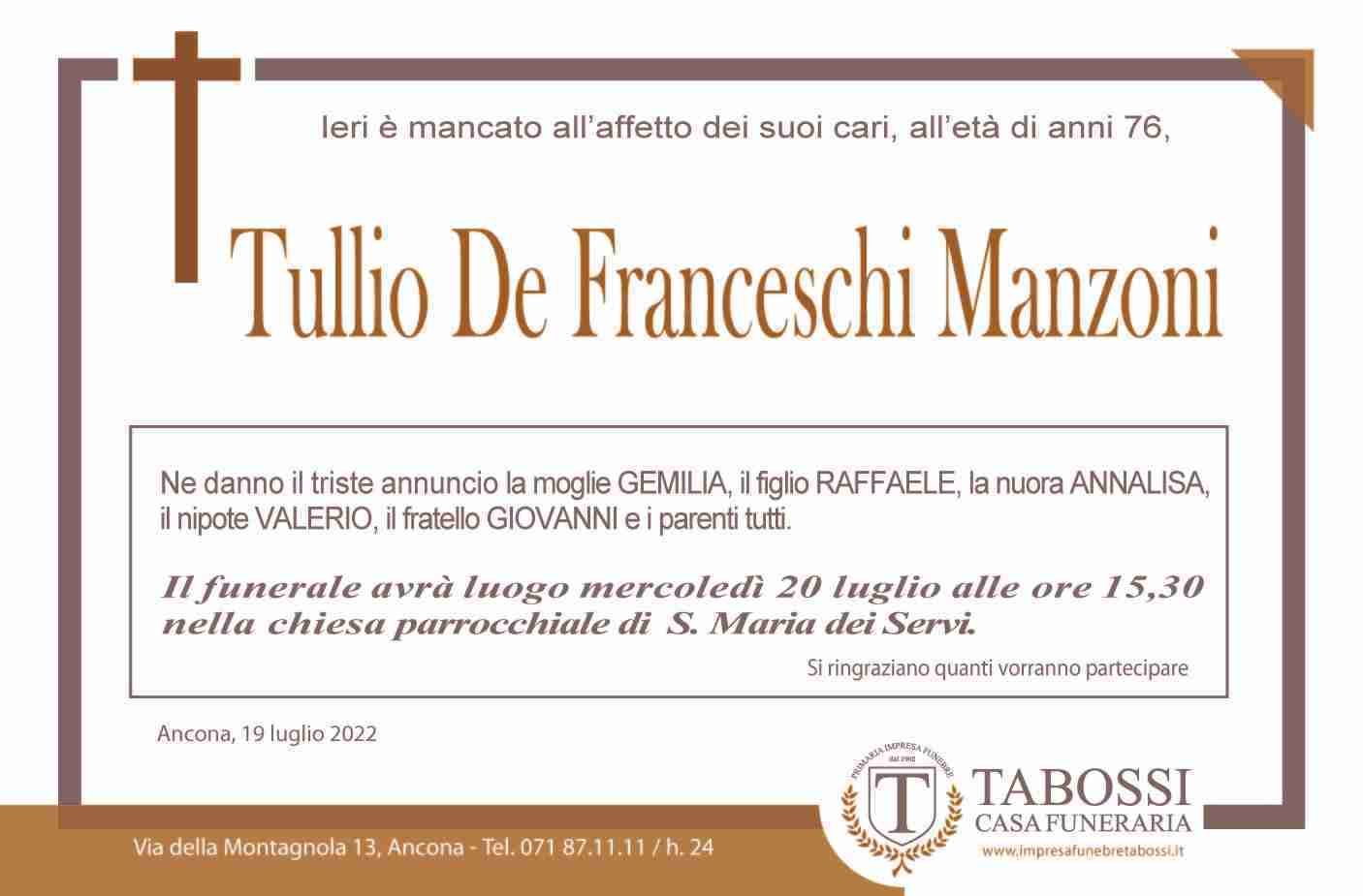 Tullio De Franceschi Manzoni