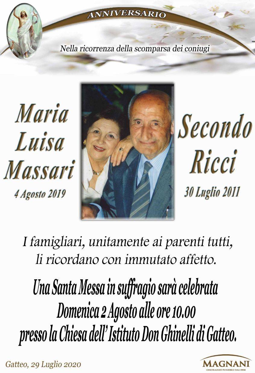 Secondo Ricci e Maria Luisa Massari