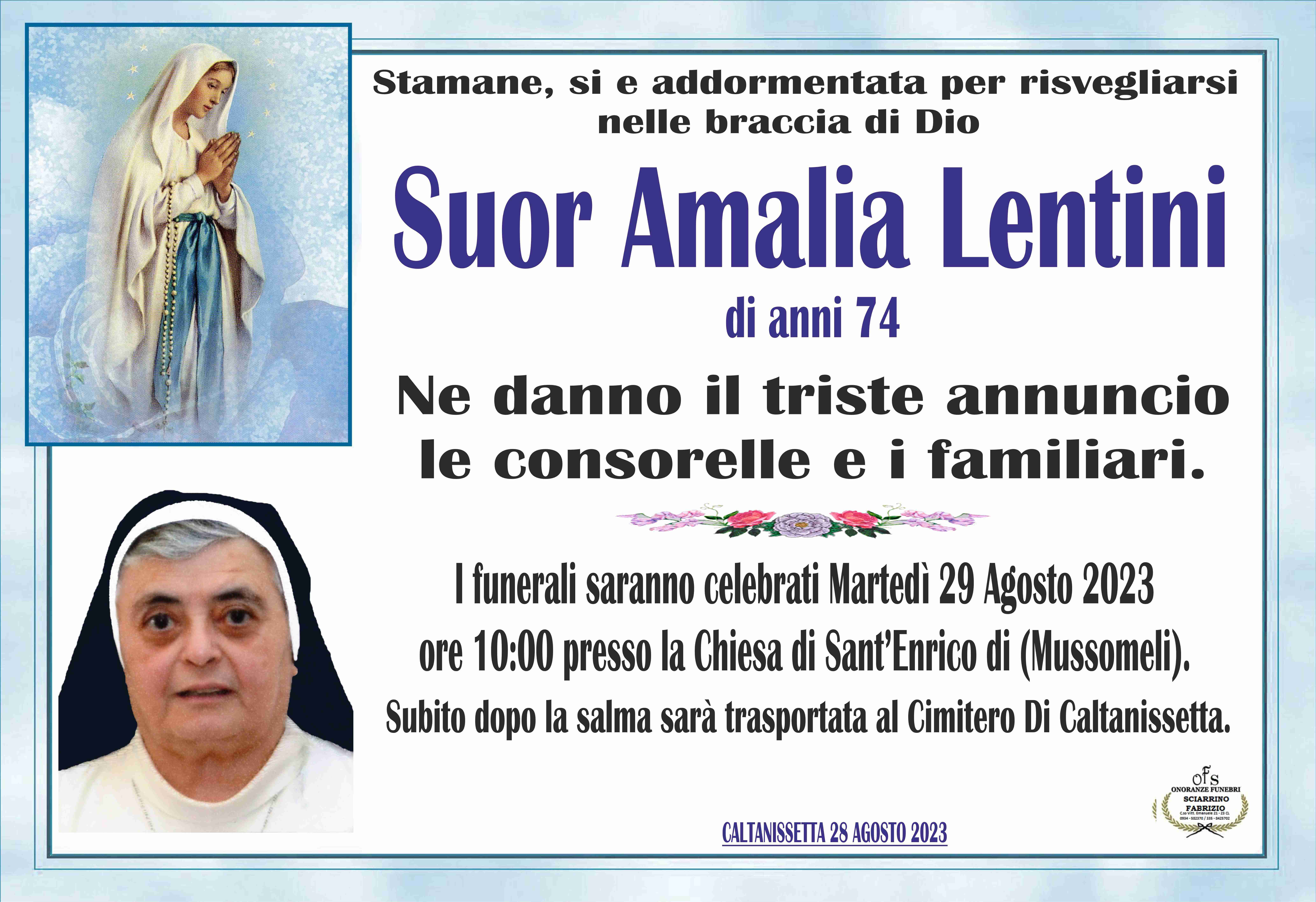 Suor Amalia Lentini