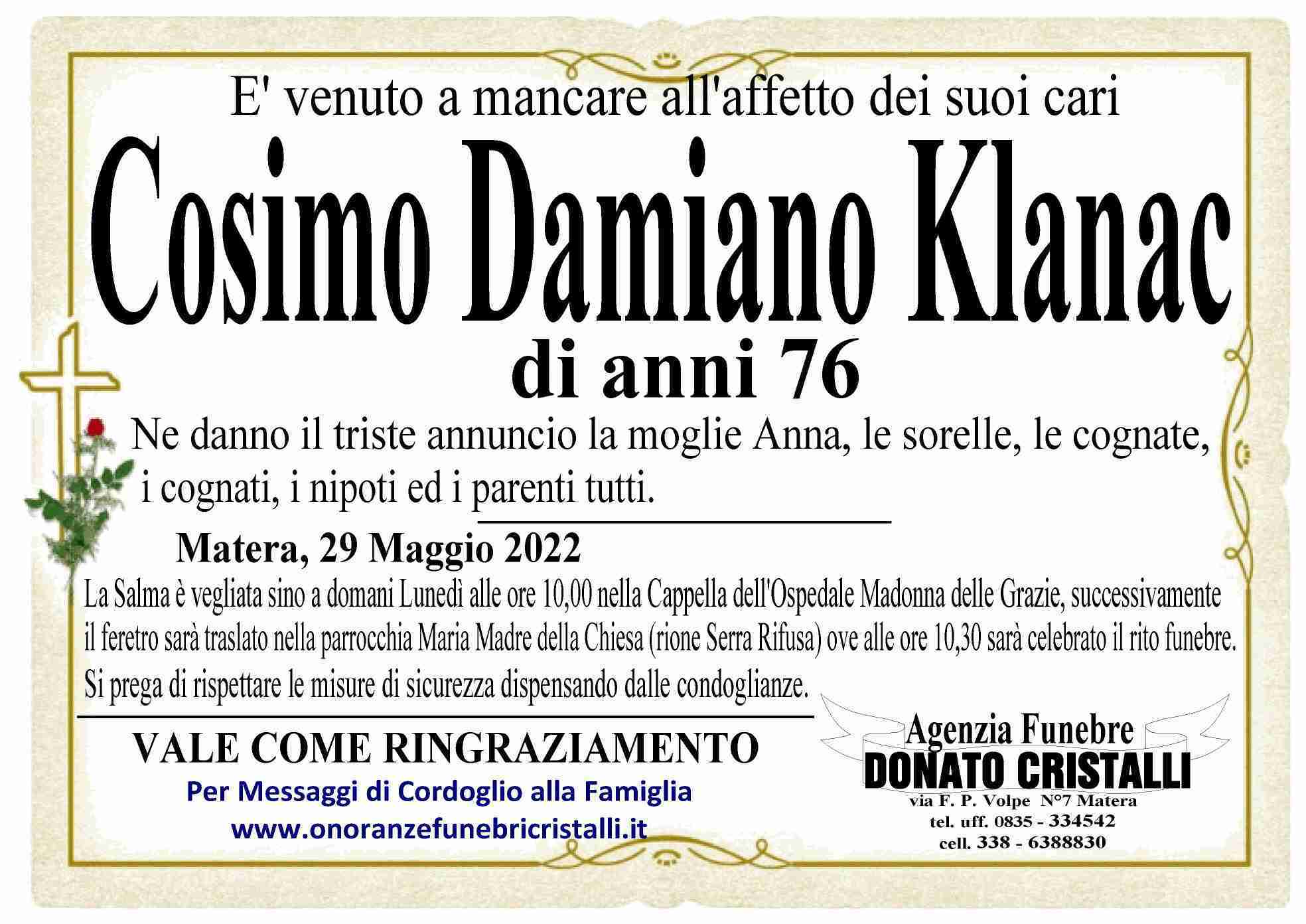 Cosimo Damiano Klanac