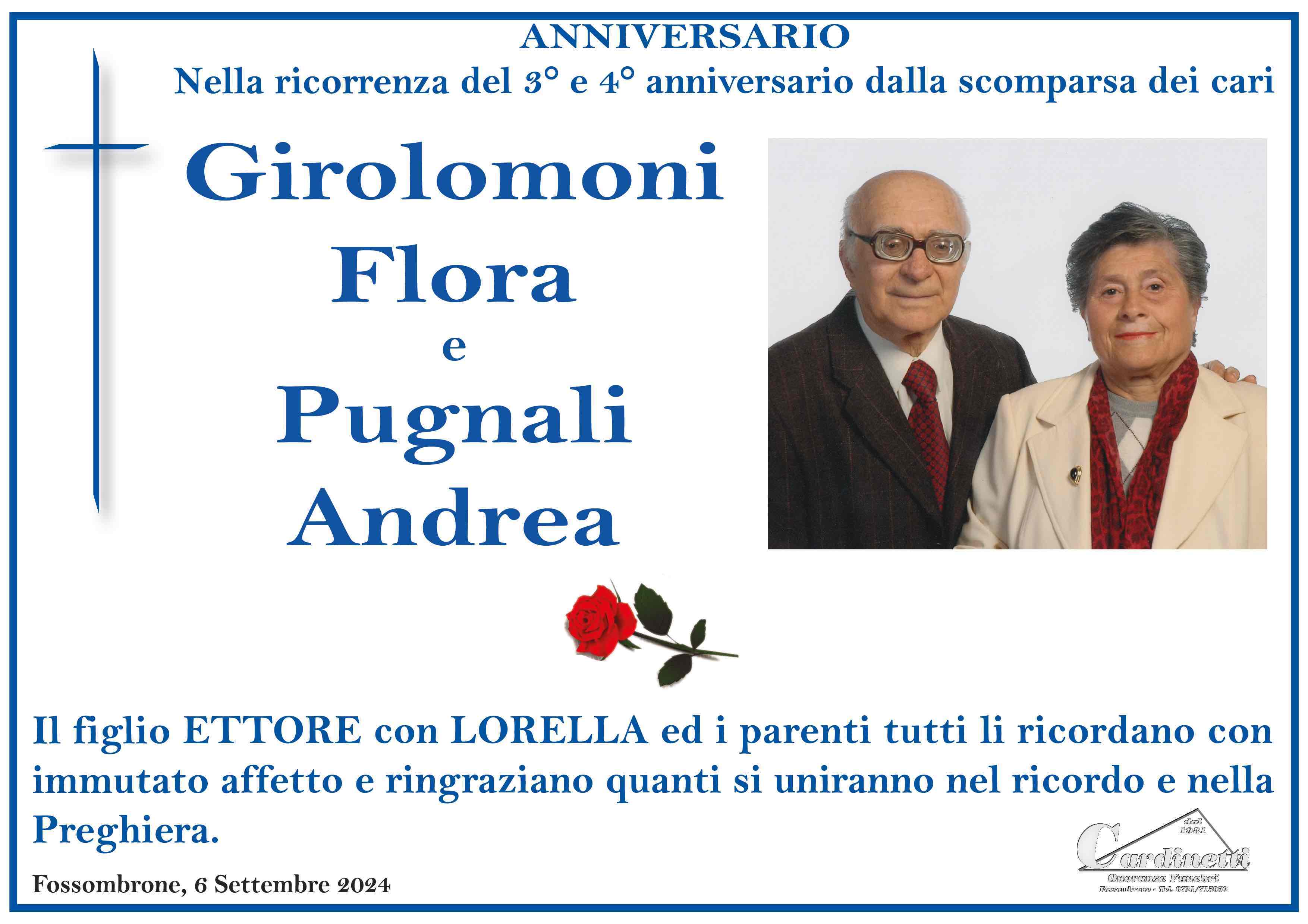 Flora Girolomoni e Andrea Pugnali