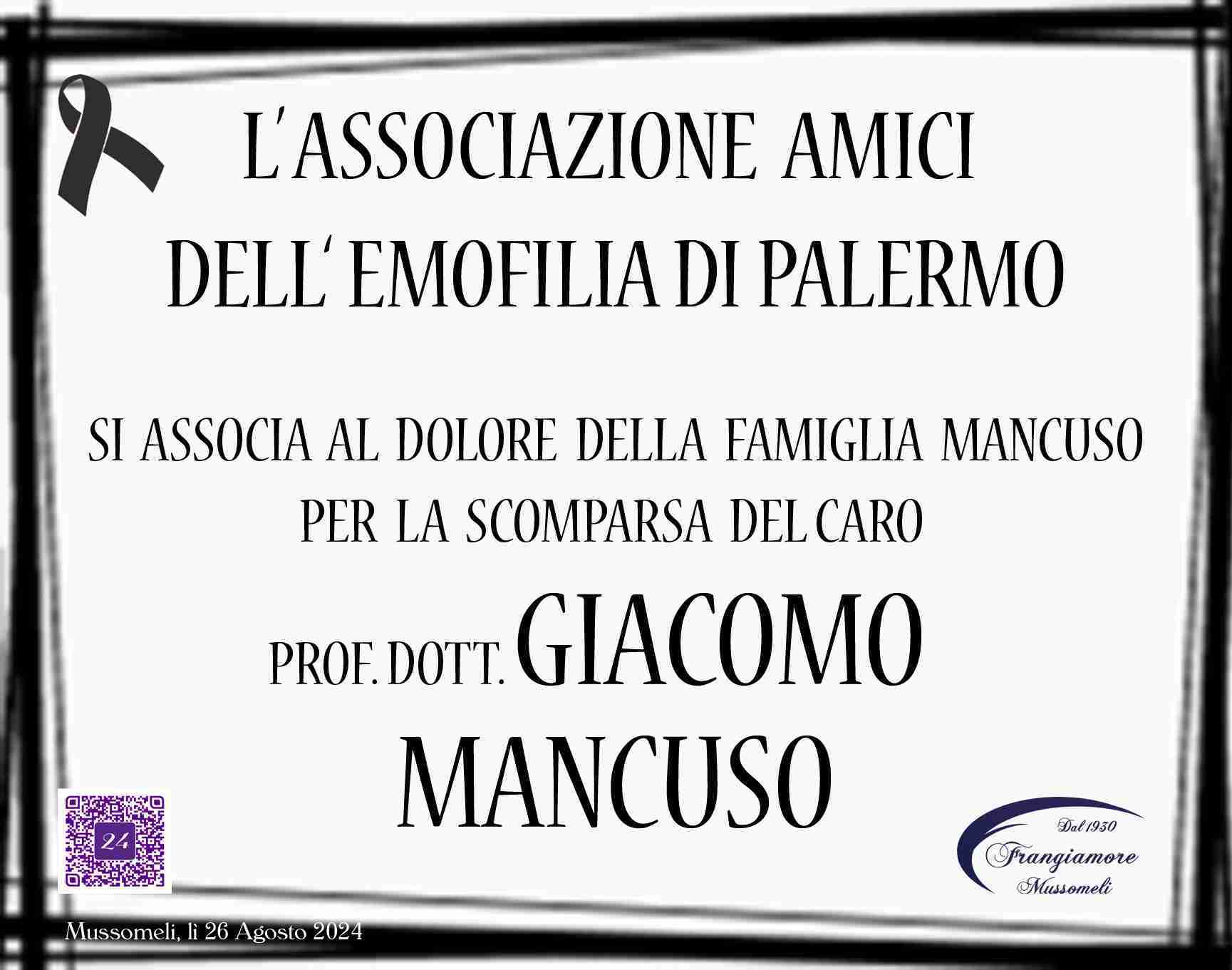 Prof. Dott. Giacomo Mancuso