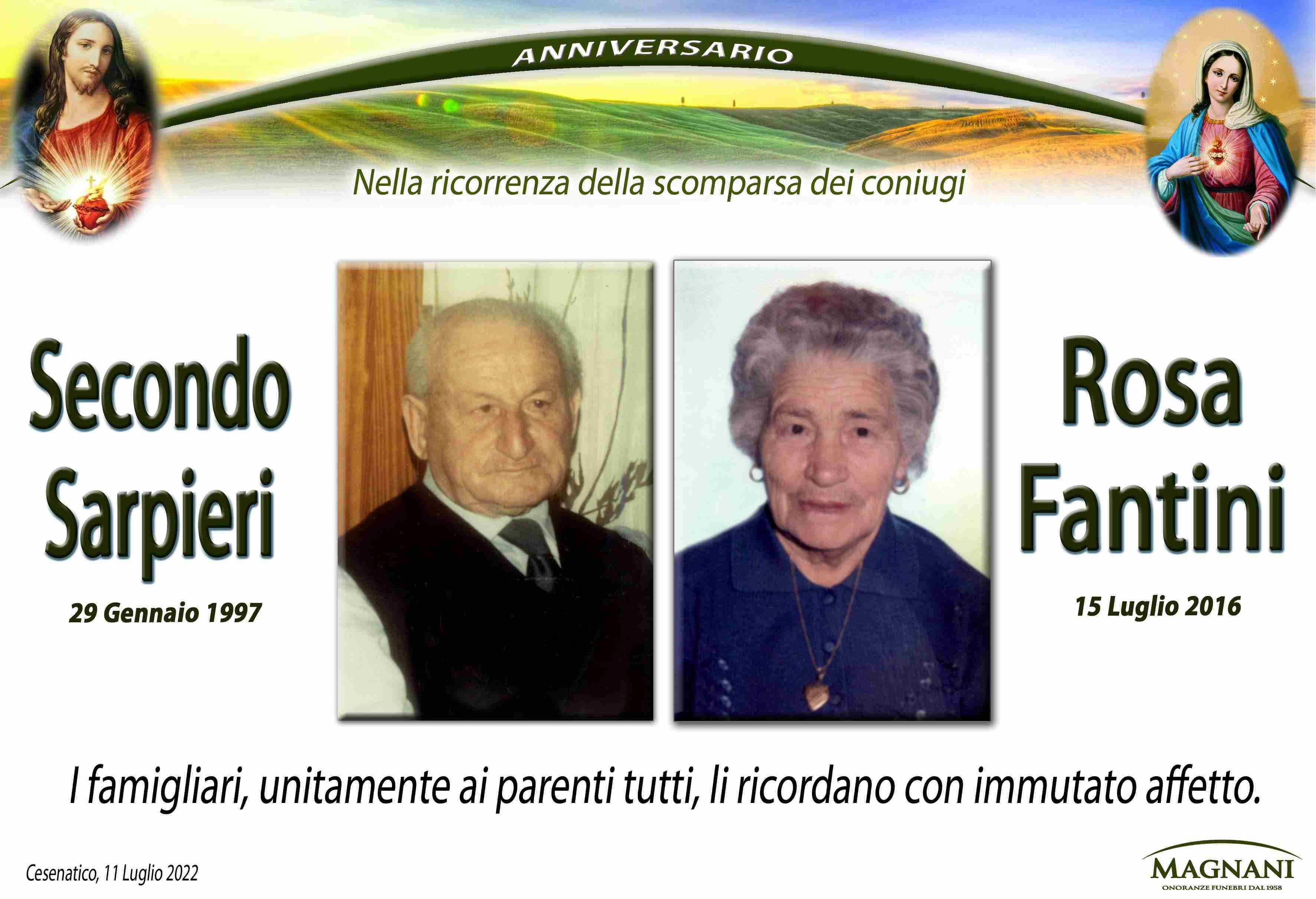 Secondo Sarpieri e Rosa Fantini