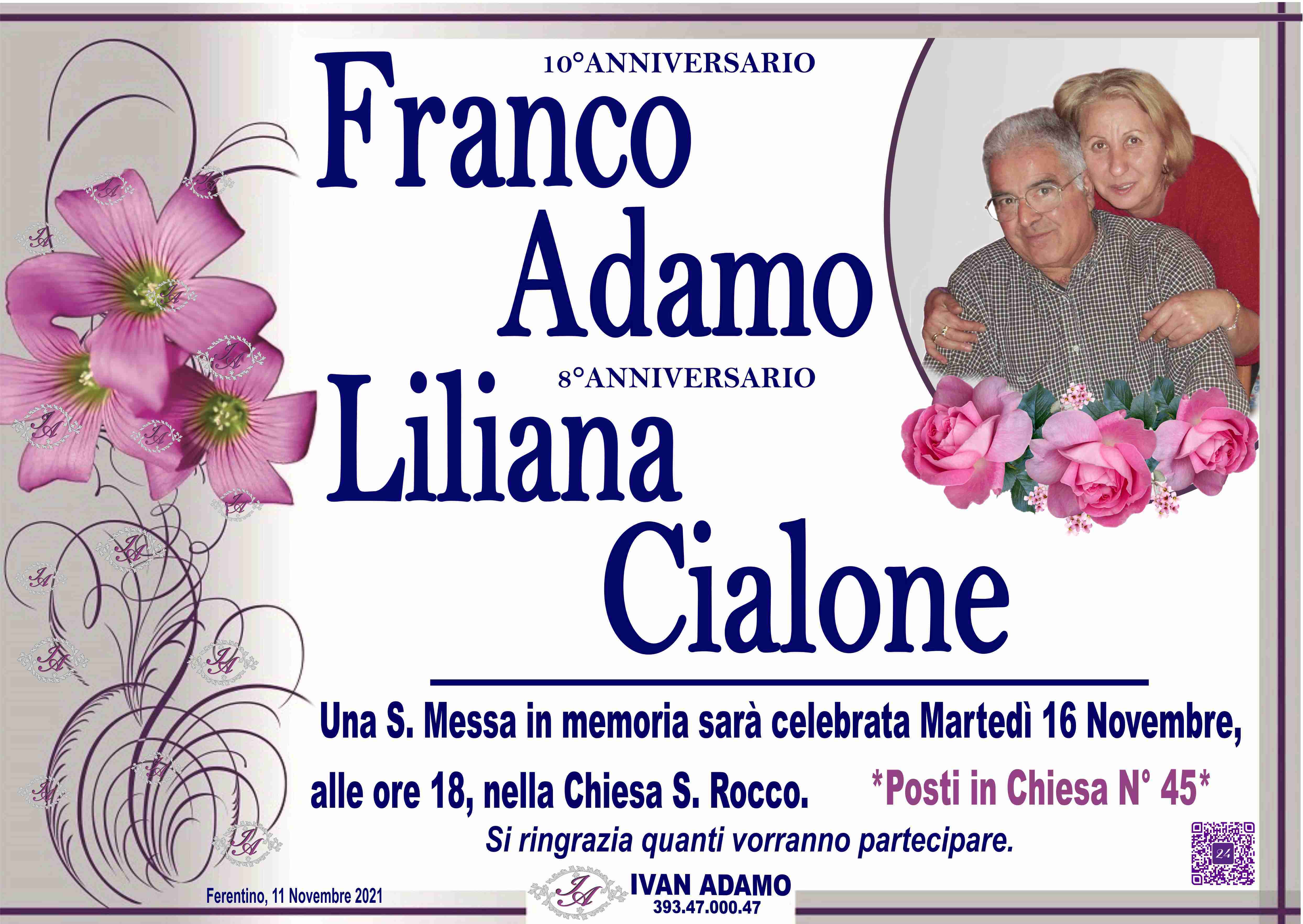 Franco Adamo e Liliana Cialone