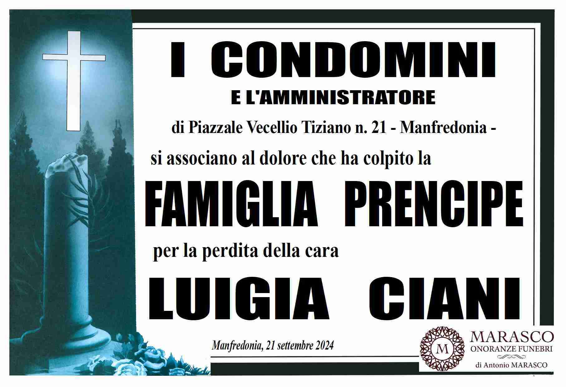 Luigia Ciani in Fabrizio Prencipe