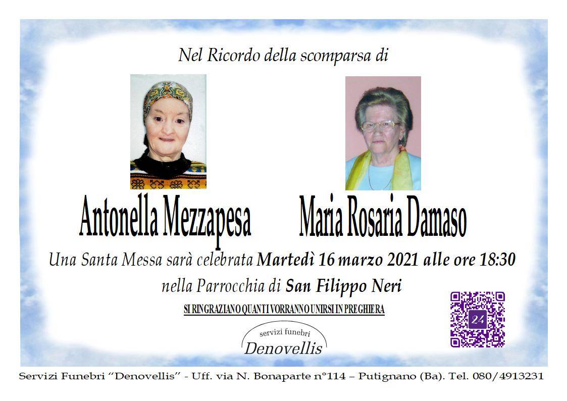 Antonella Mezzapesa e Maria Rosaria Damaso