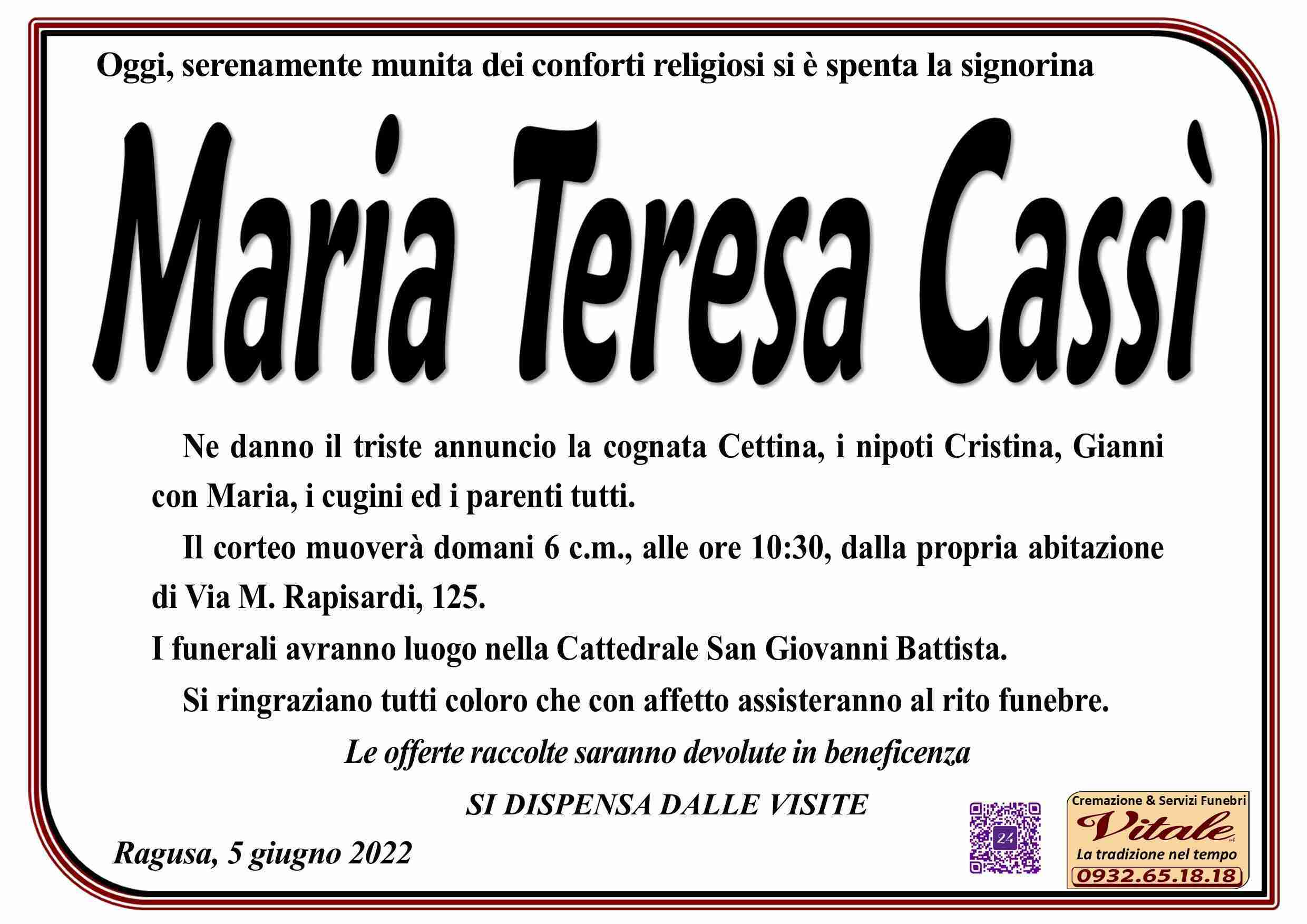 Maria Teresa Cassì