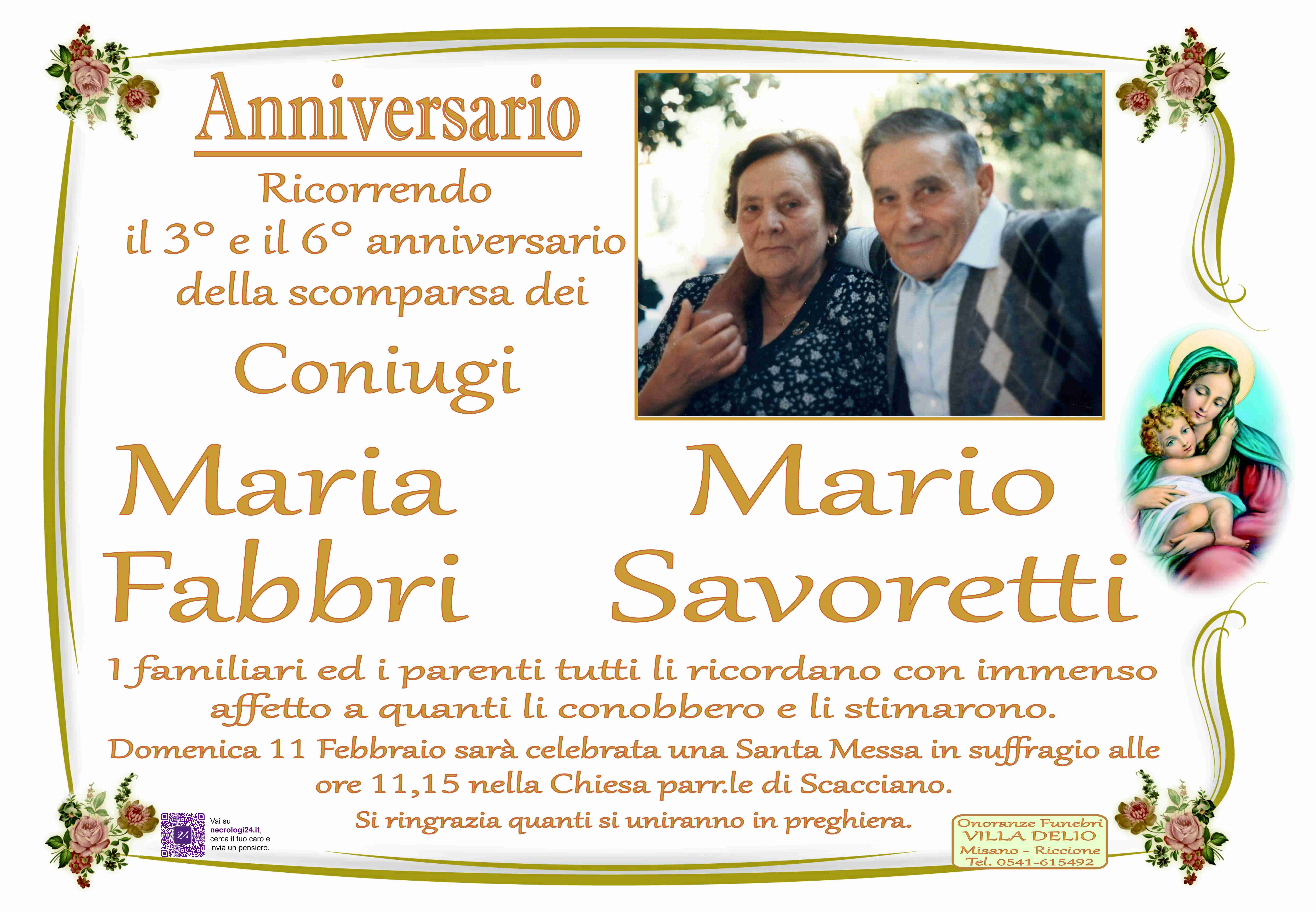 Mario Savoretti e Maria Fabbri
