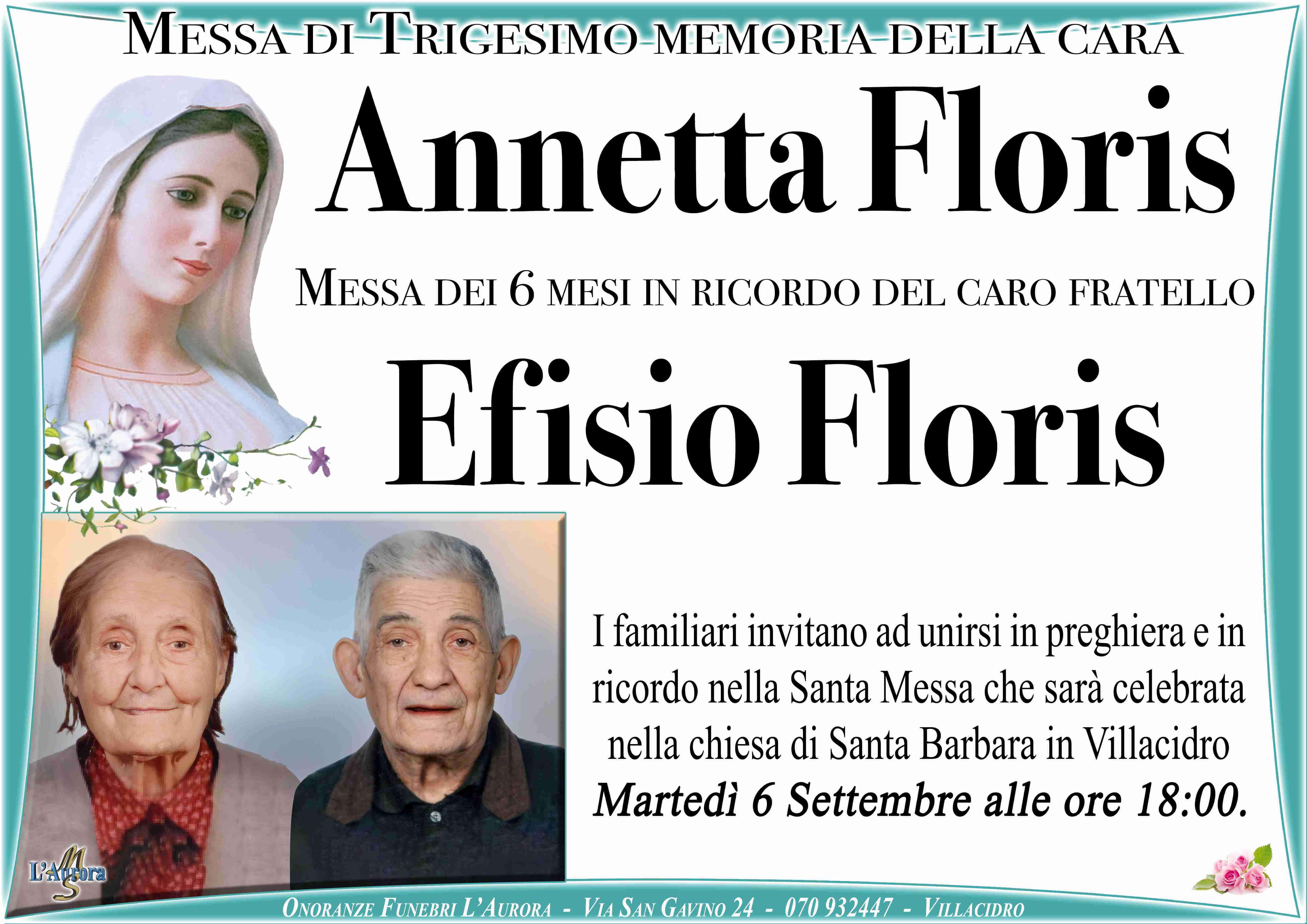 Annetta Floris e Egidio Floris