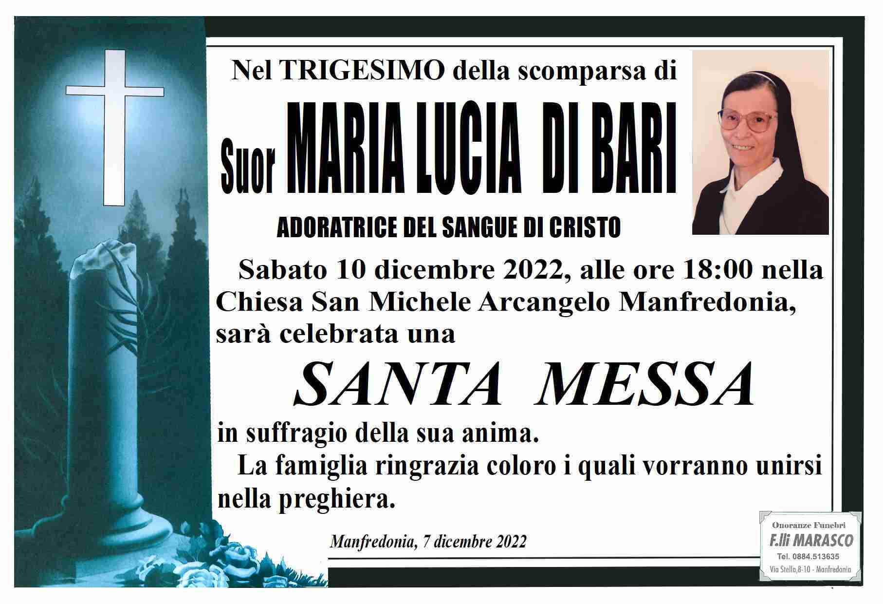 Suor Maria Lucia Di Bari