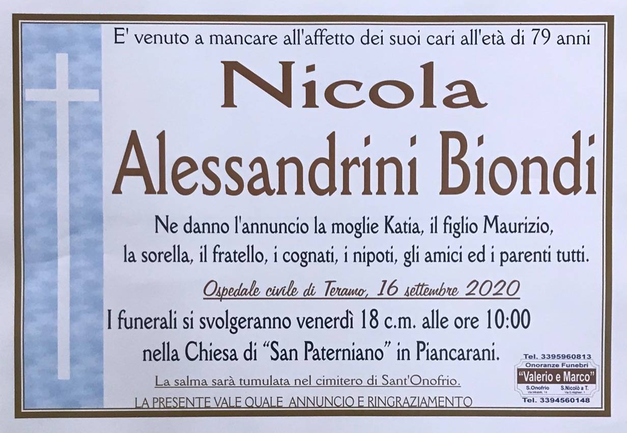Nicola Alessandrini Biondi