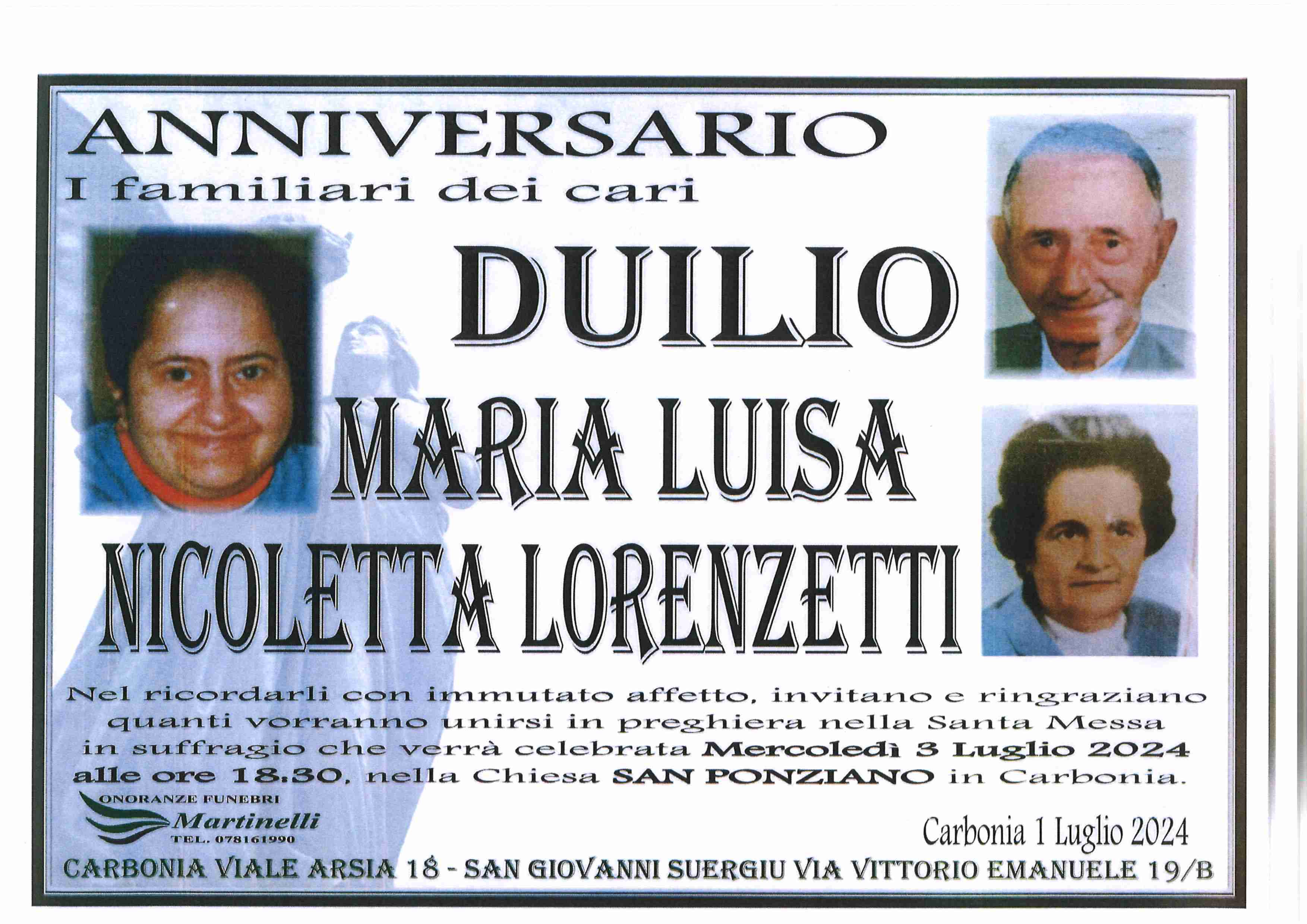 Duilio Maira Luisa Nicoletta Lorenzetti