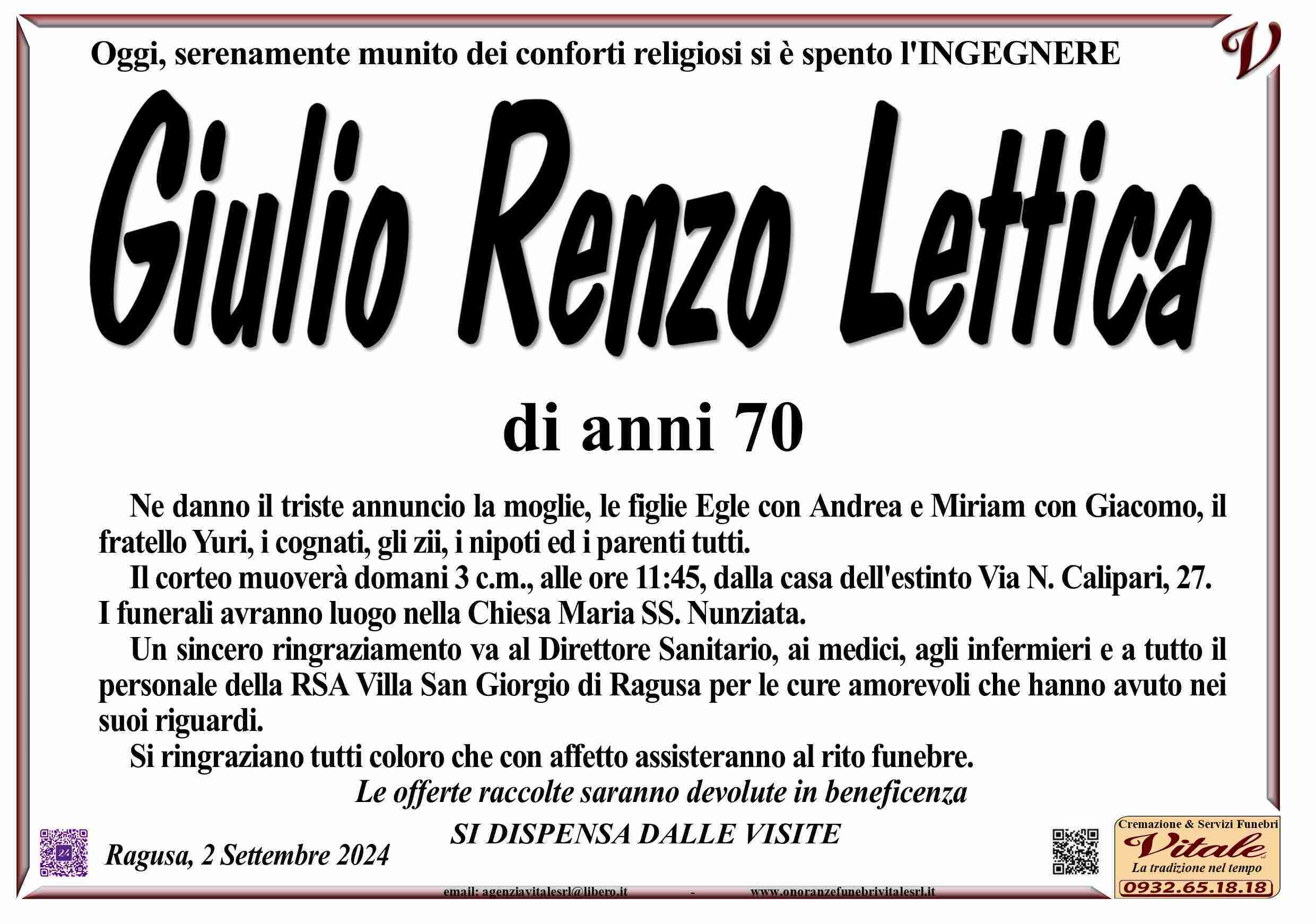 Giulio Renzo Lettica