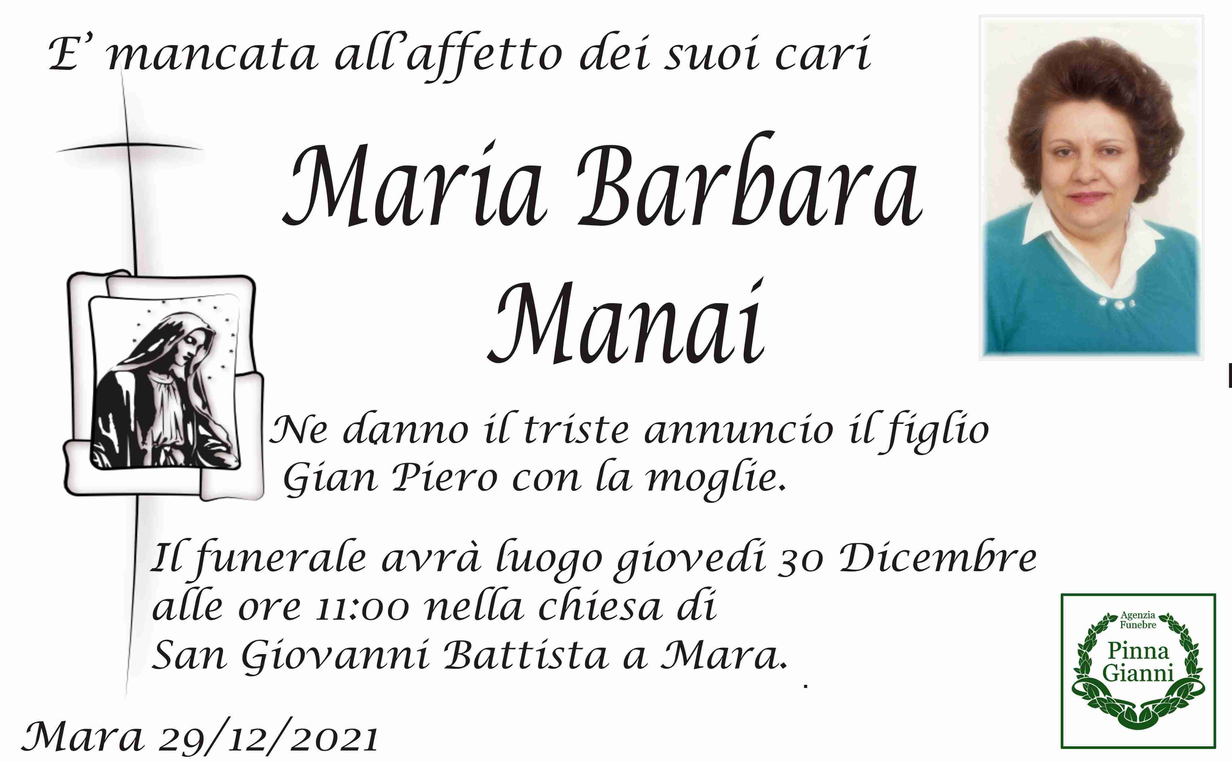 Maria Barbara Manai