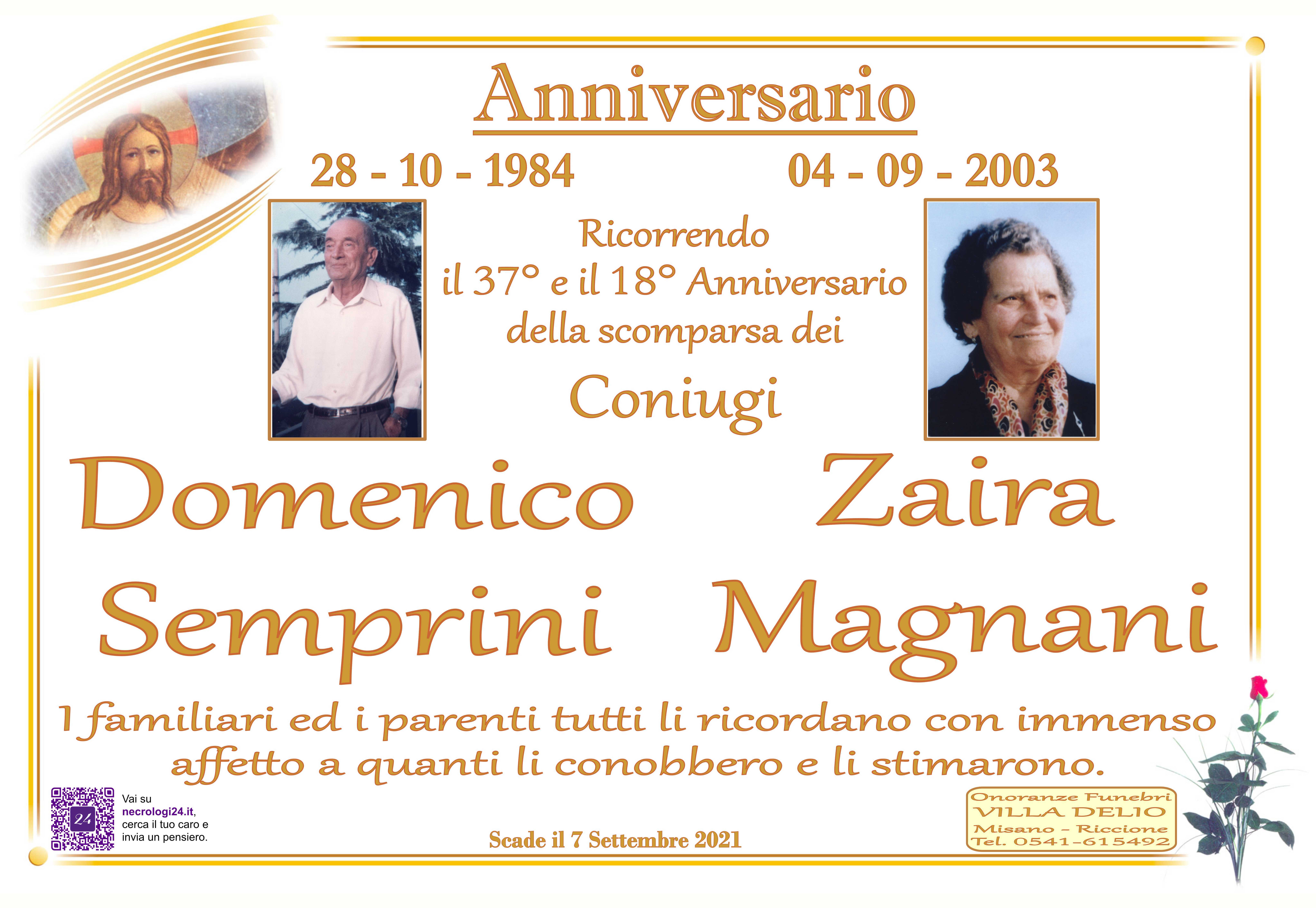 Domenico Semprini e Zaira Magnani