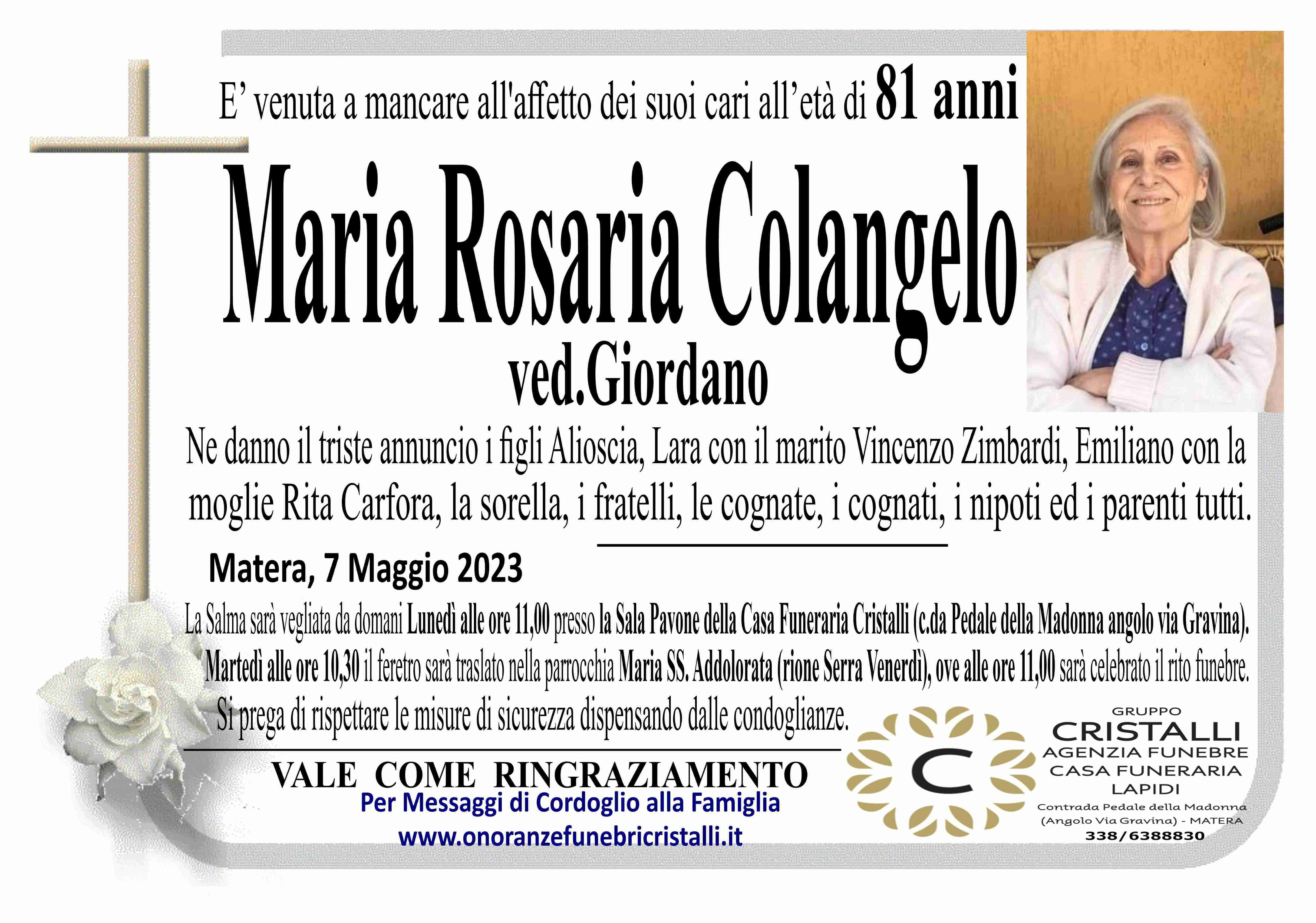 Maria Rosaria Colangelo