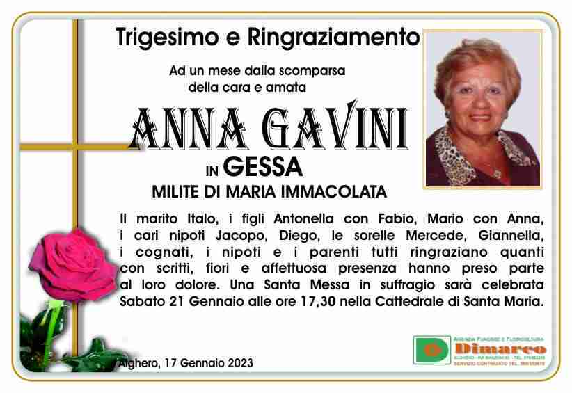 Anna Gavini in Gessa- Milite di Maria Immacolata