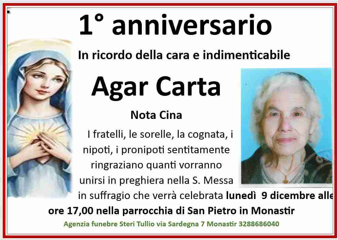 Agar Carta