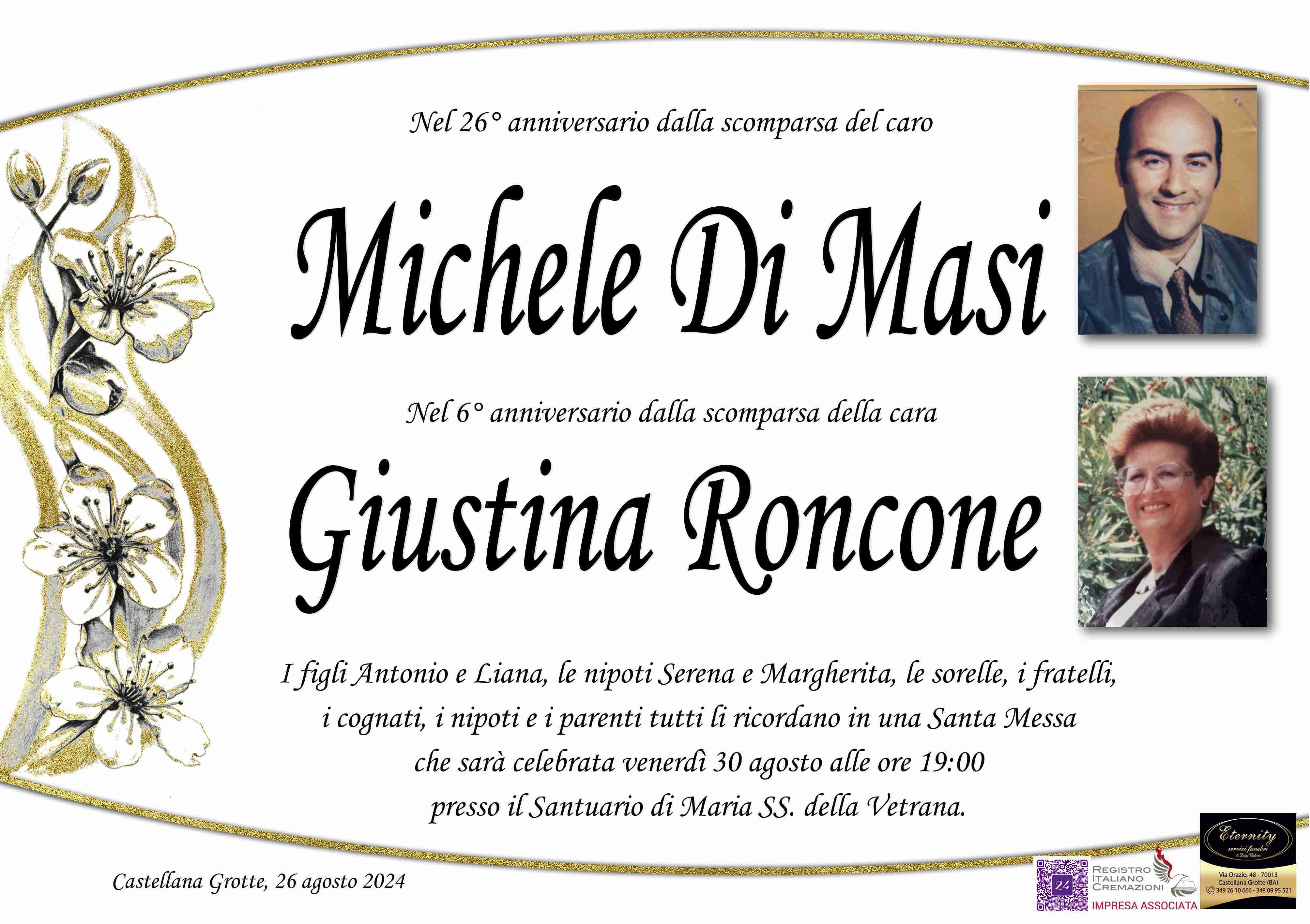 Michele Di Masi e Giustina Roncone