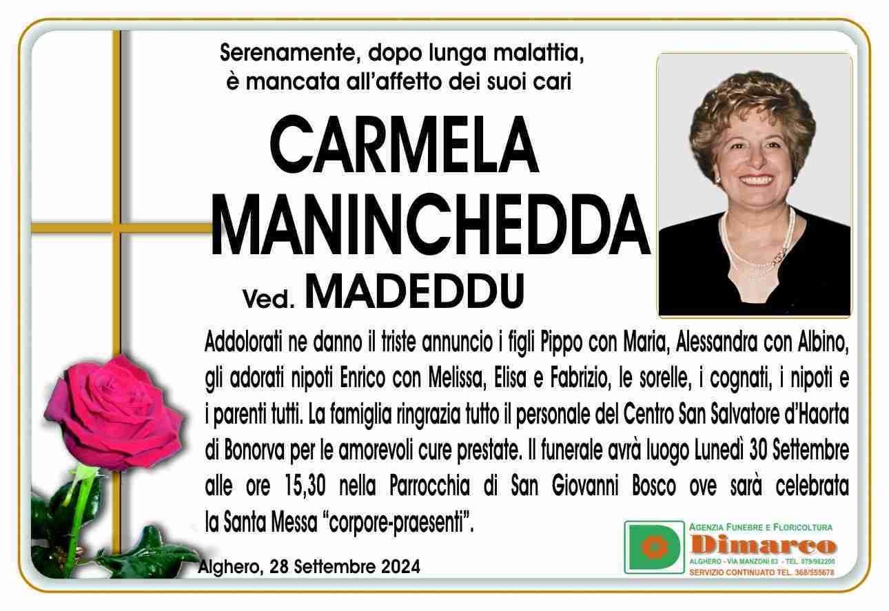 Carmela Maninchedda ved. Madeddu