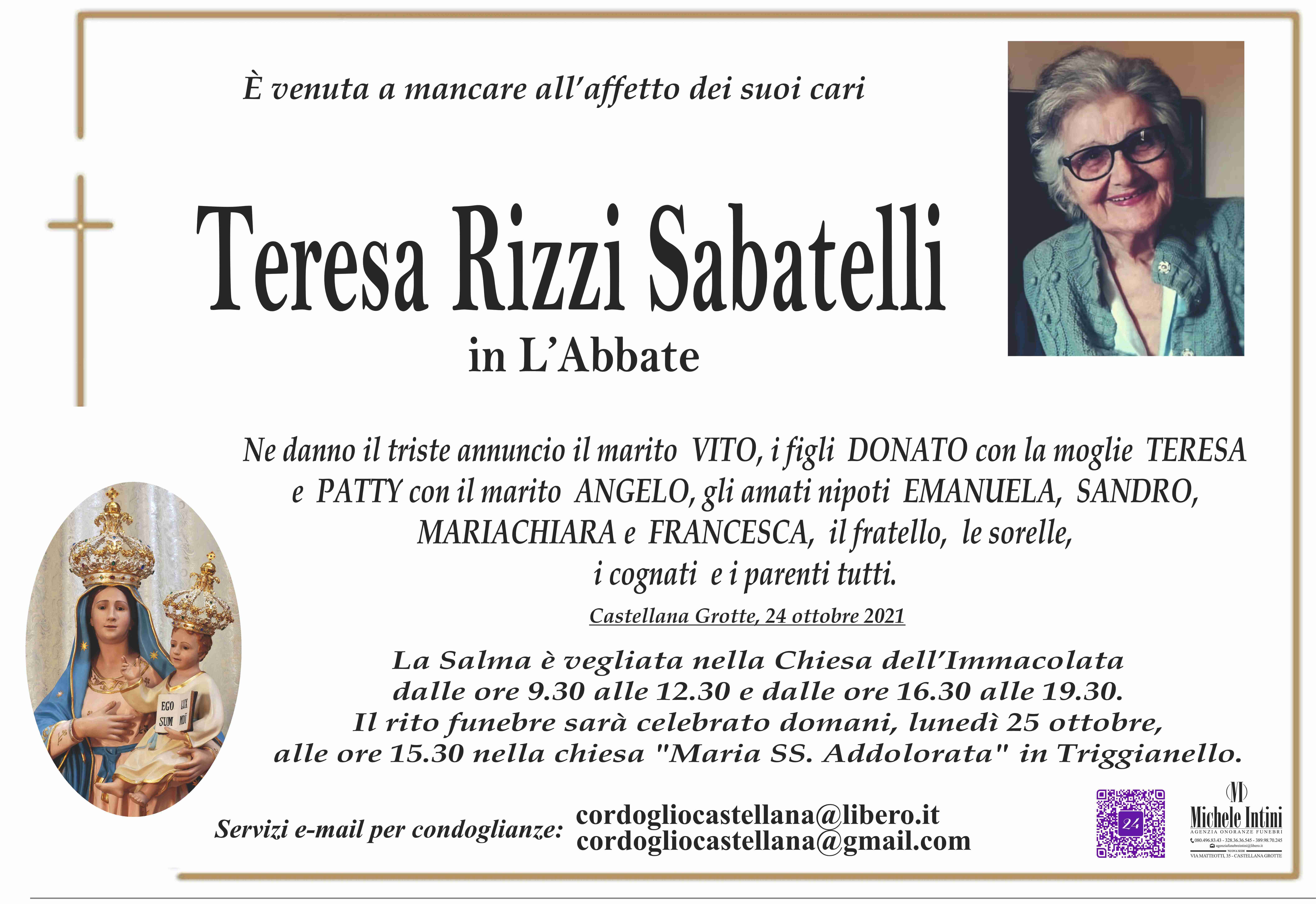 Teresa Rizzi Sabatelli