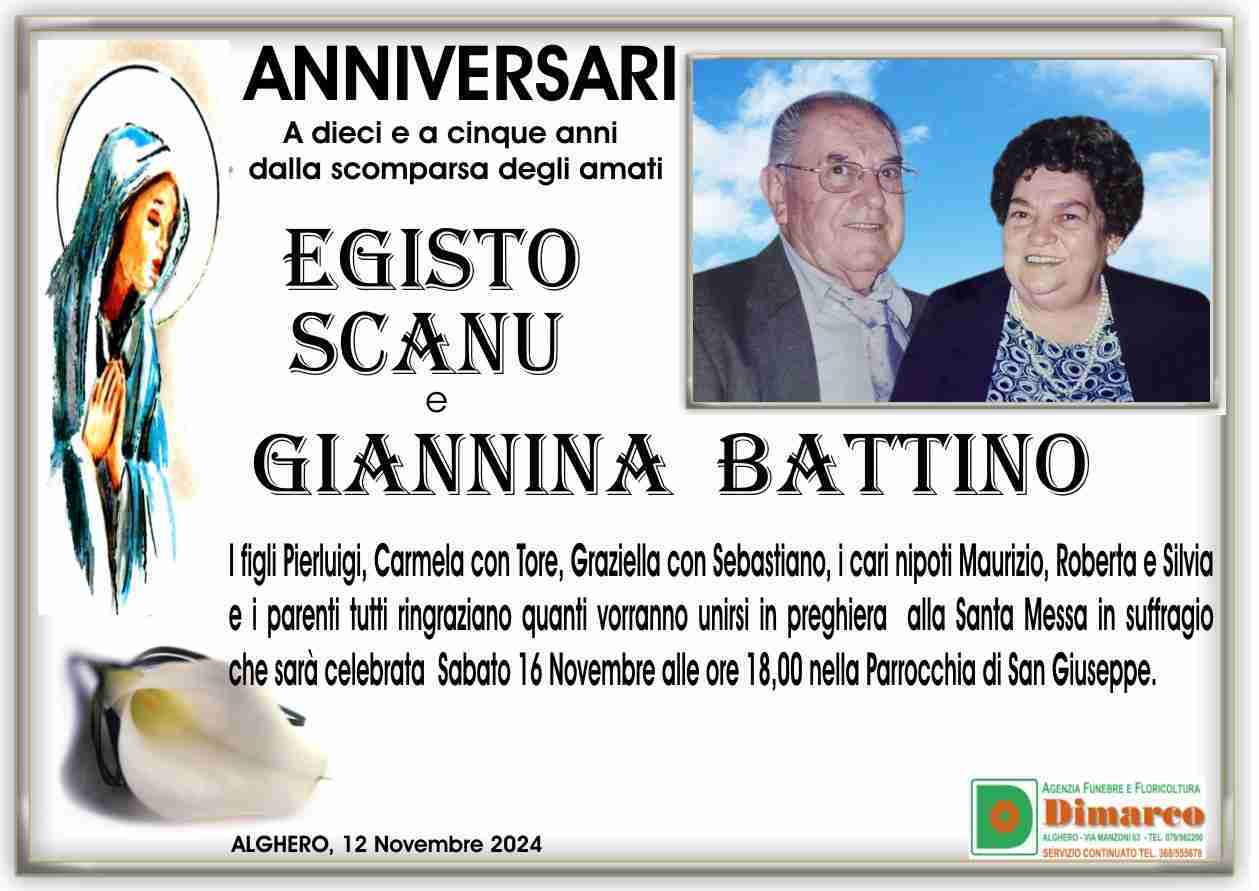 Egisto Scanu e Giannina Battino