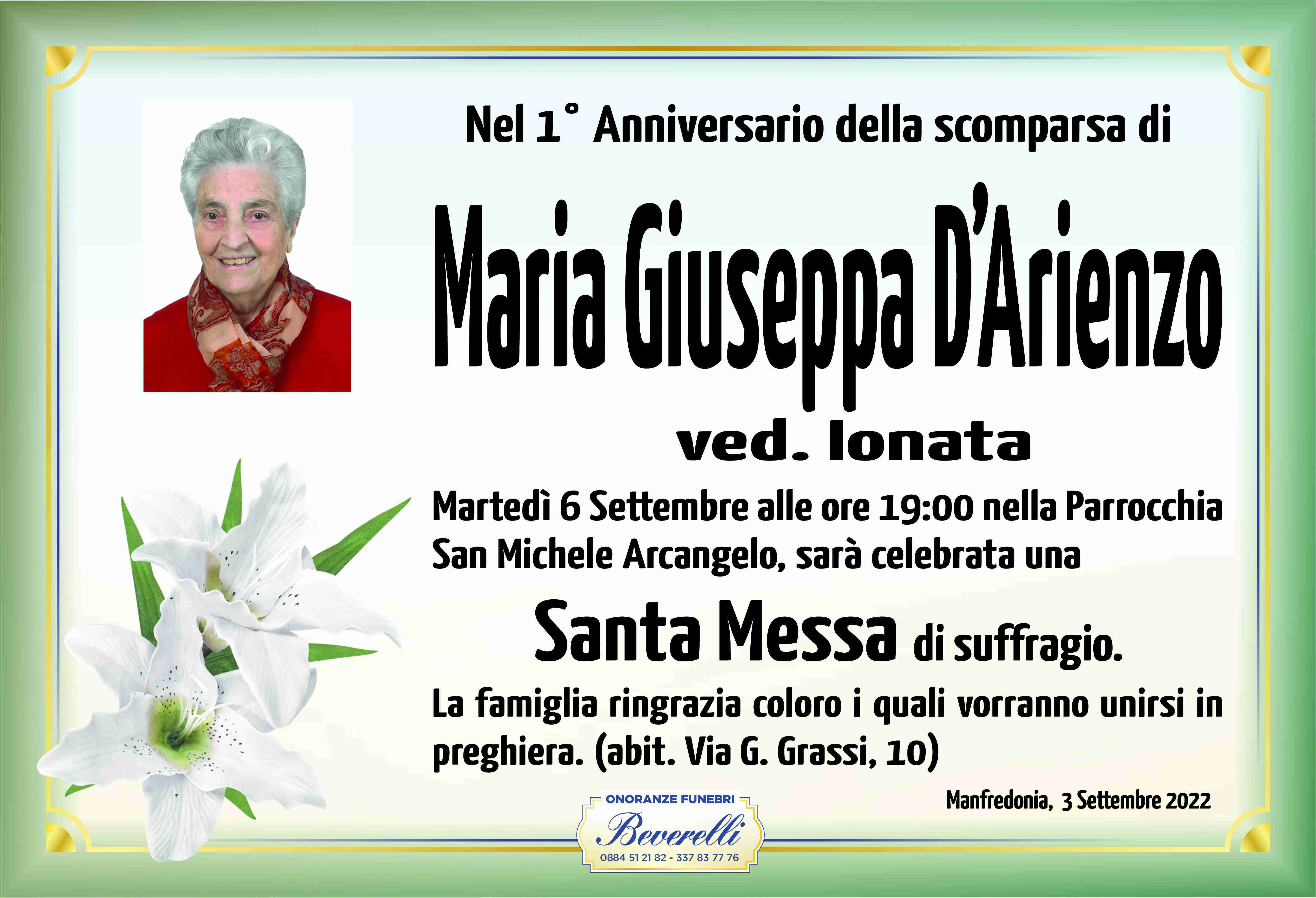 Maria Giuseppa D'Arienzo