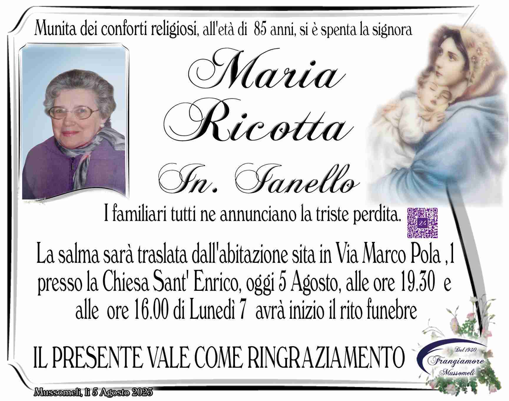 Ricotta Maria