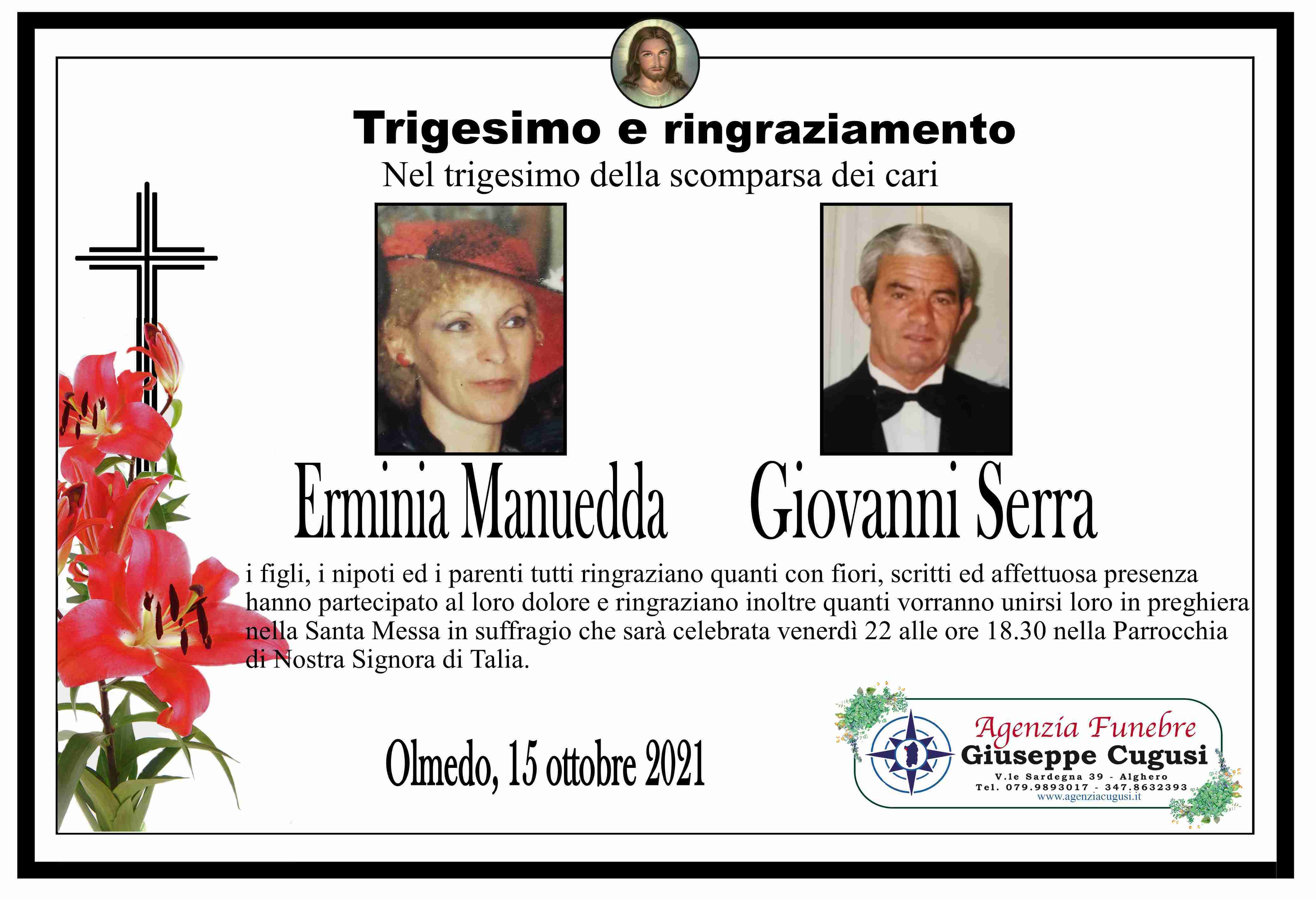 Erminia Manuedda e Giovanni Serra