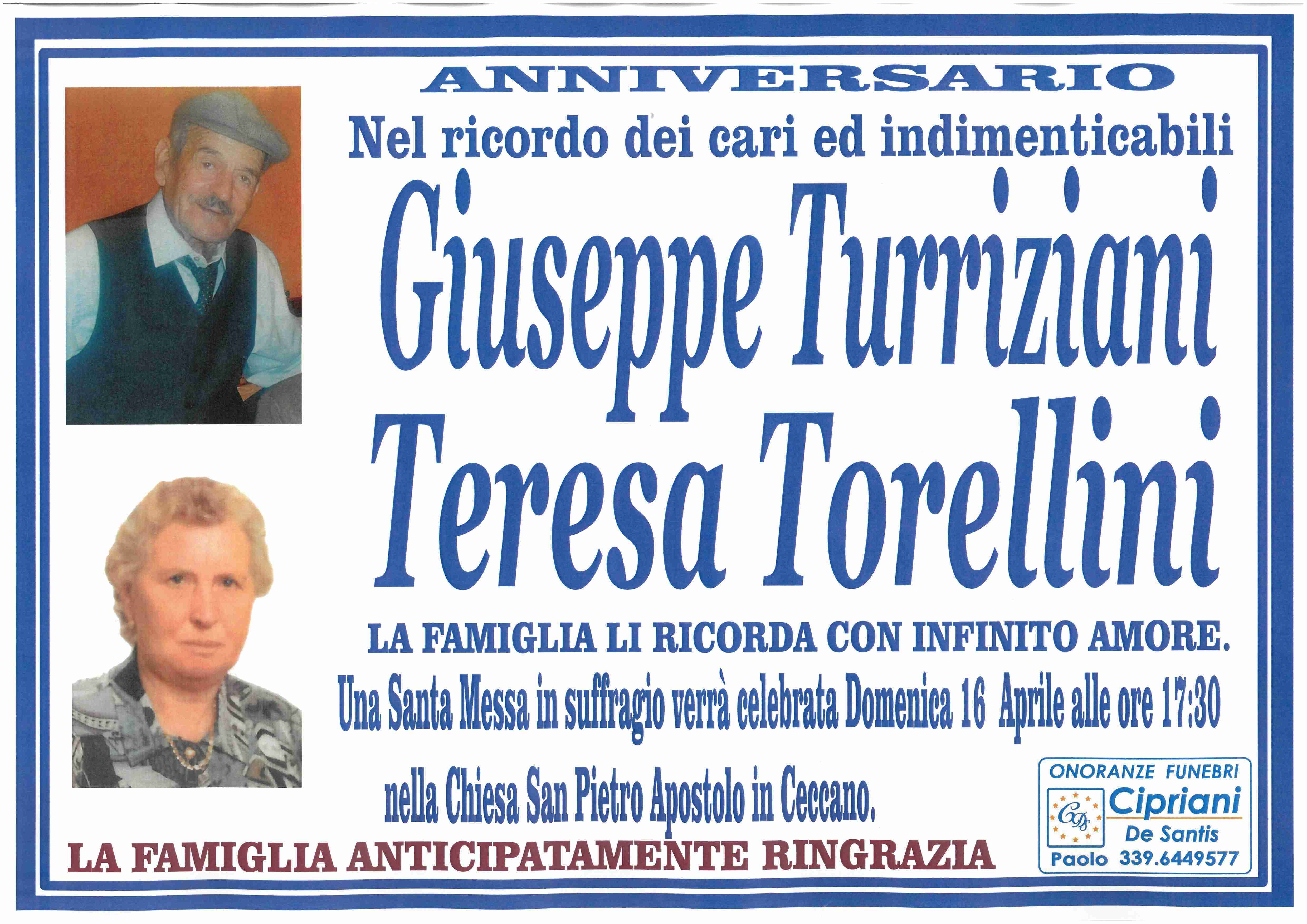 Giuseppe Turriziani Teresa Torellini