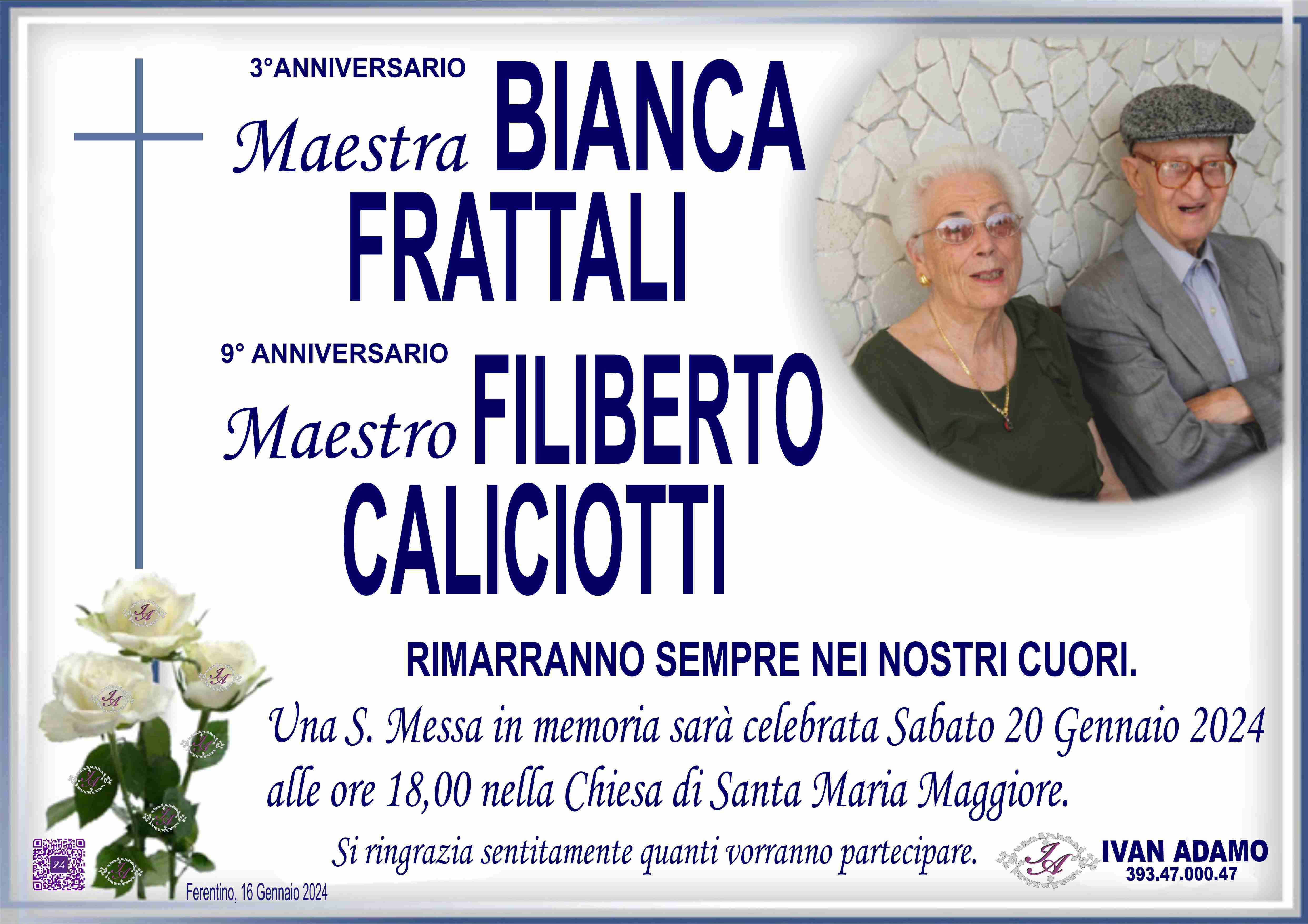 Bianca Frattali - Filiberto Caliciotti