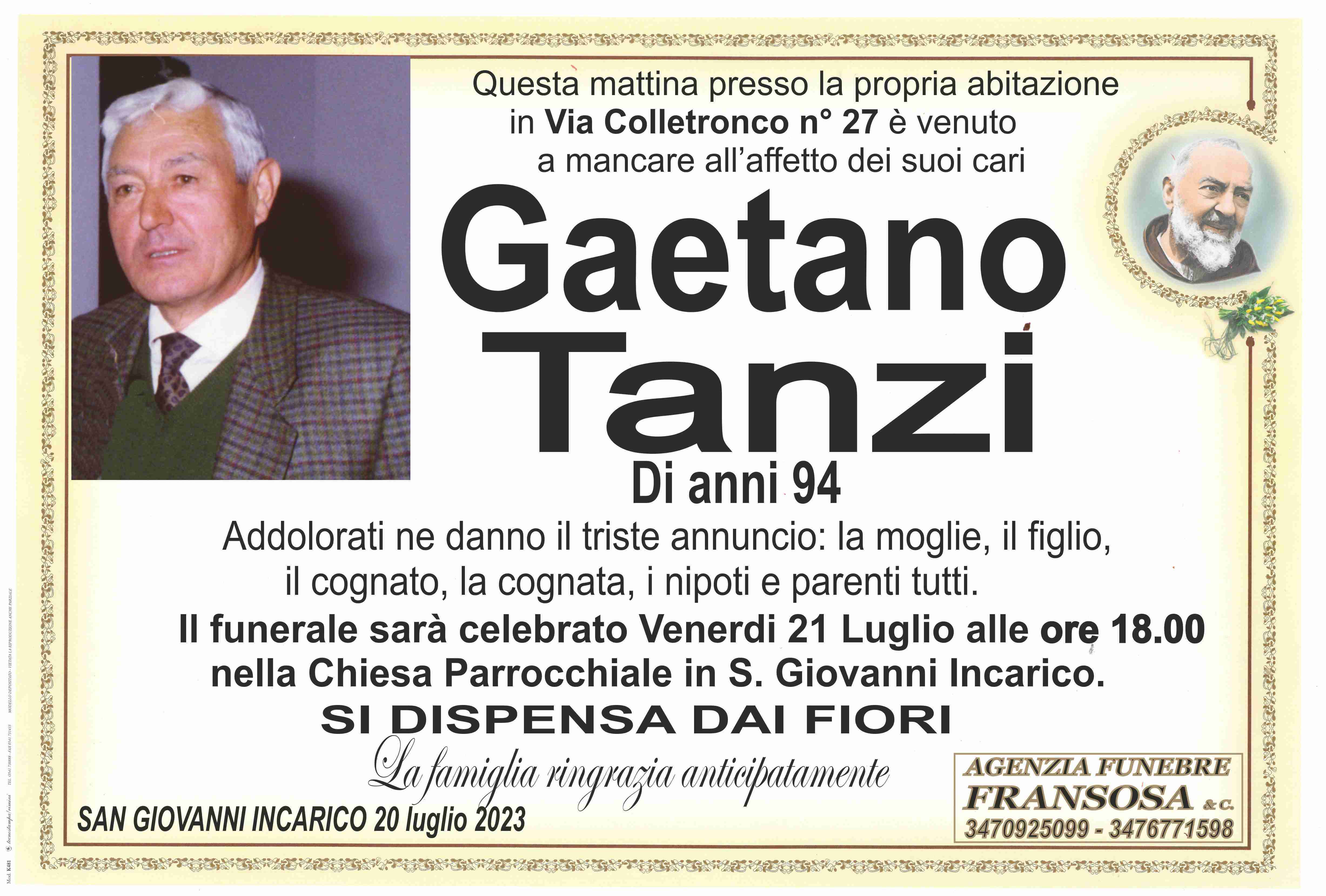 Gaetano Tanzi