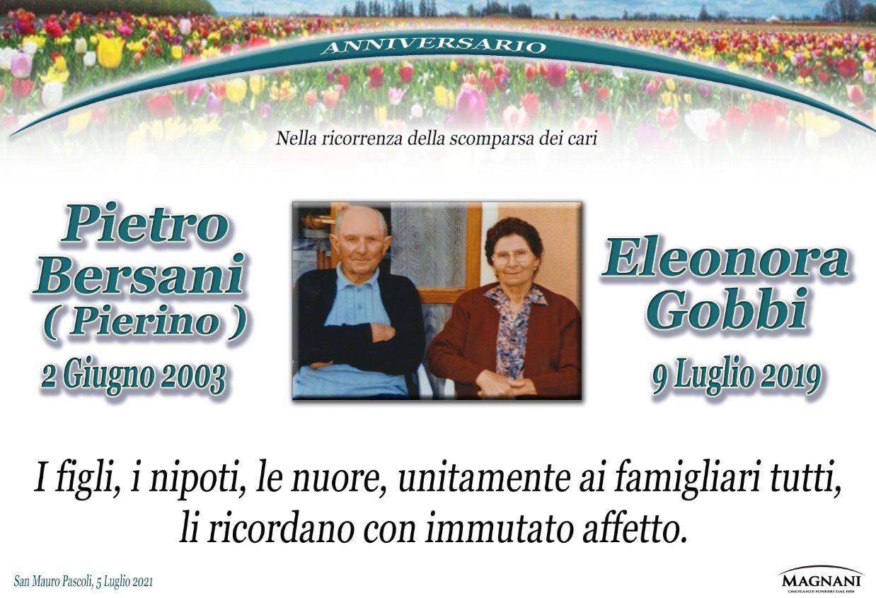 Pietro Bersani e Eleonora Gobbi