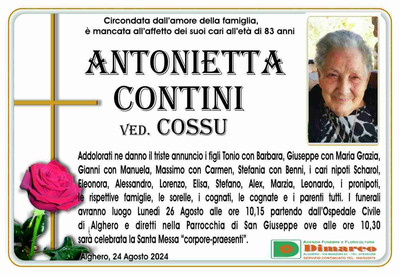 Antonietta Contini ved. Cossu