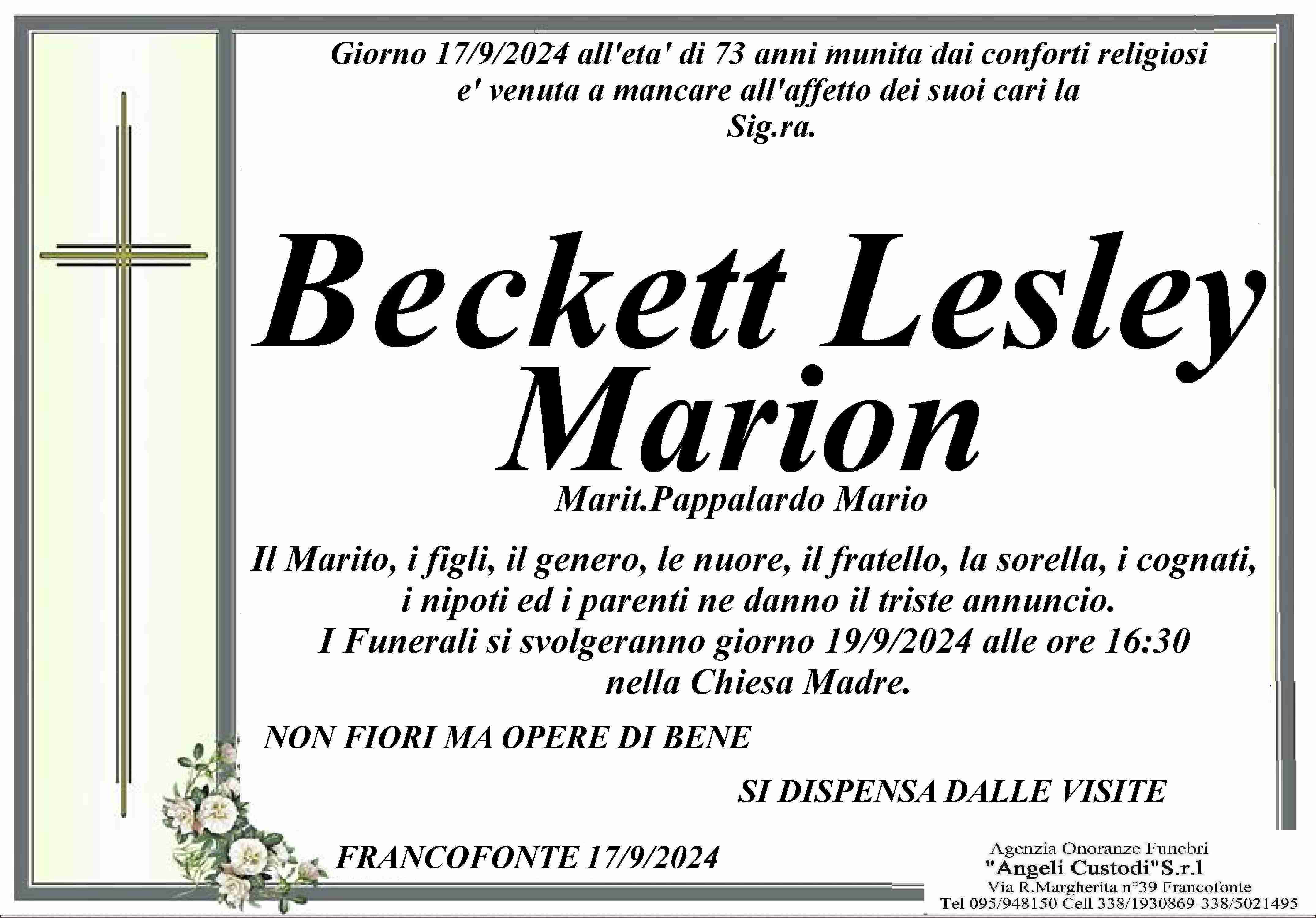 Beckett Lesley Marion