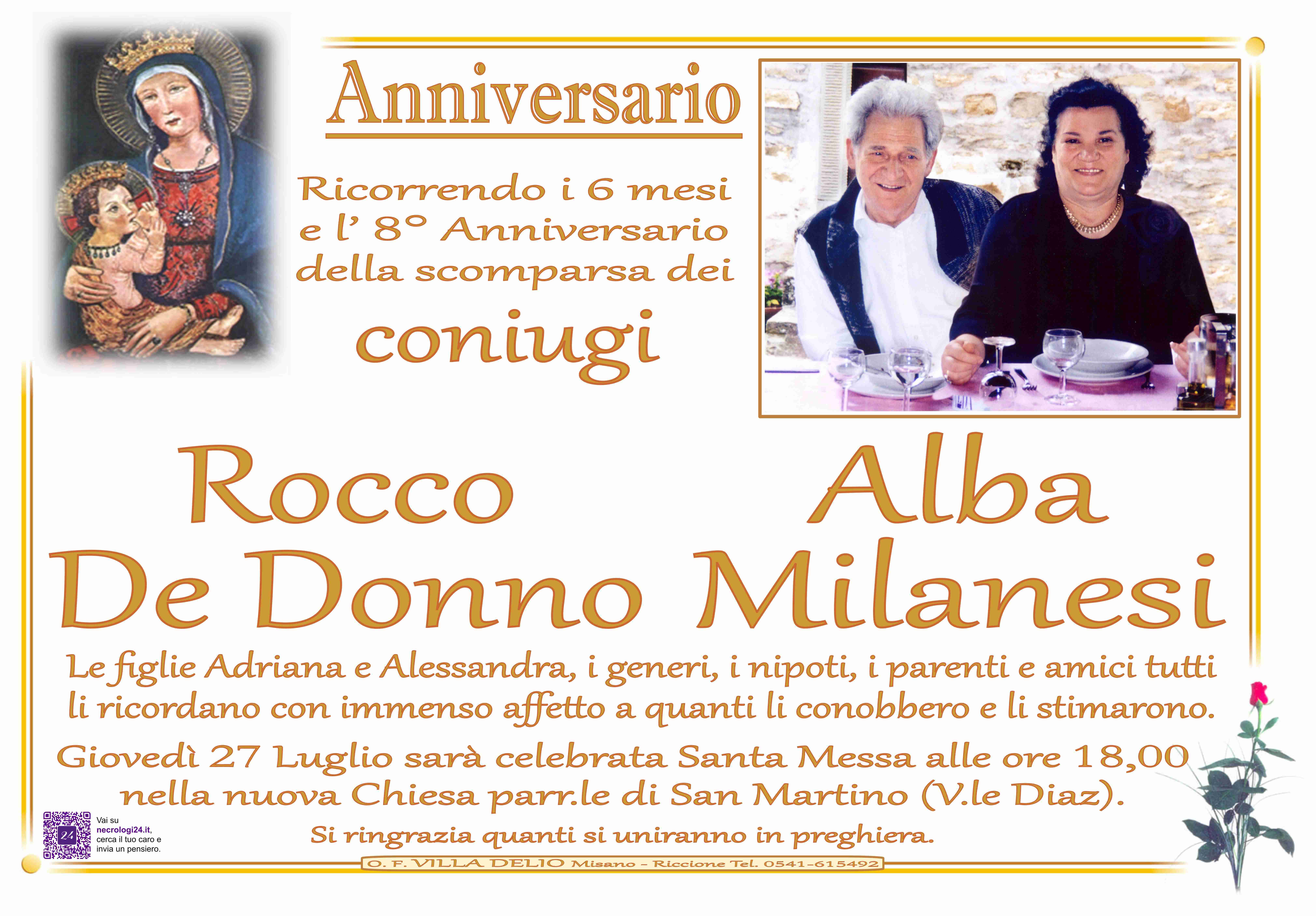 Rocco De Donno e Alba Milanesi