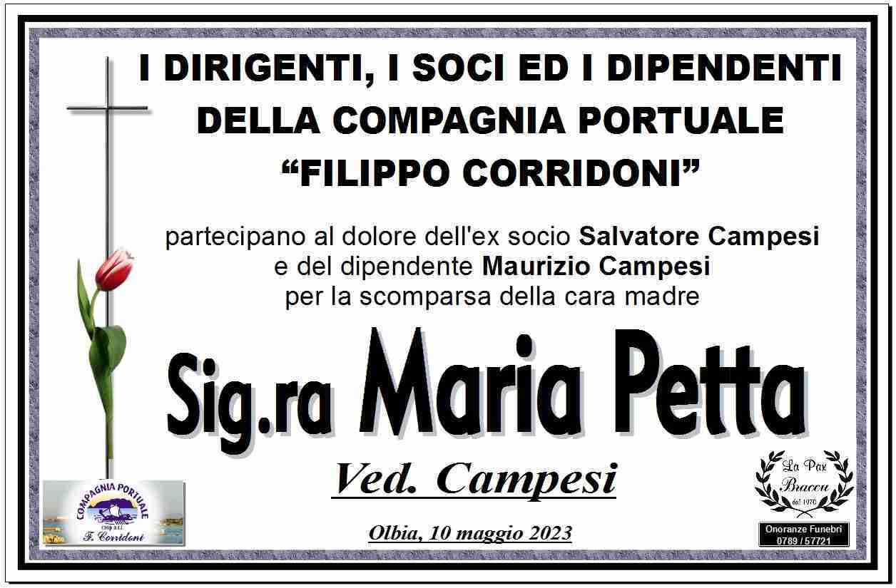 Maria Petta ved. Campesi