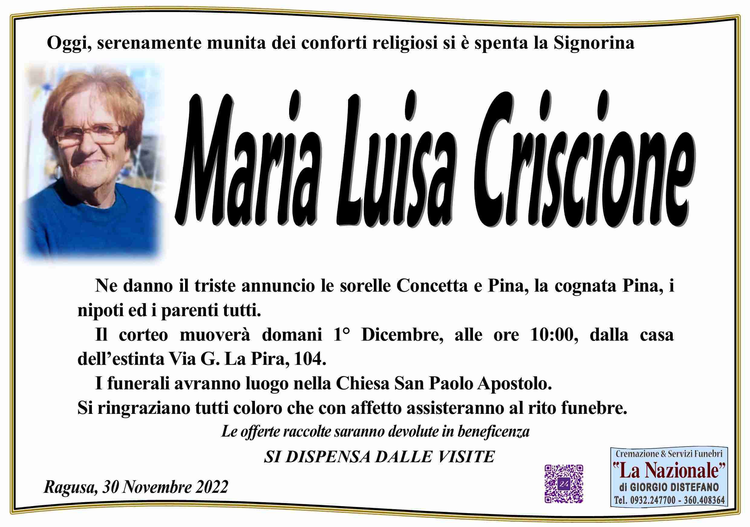 Maria Luisa Criscione