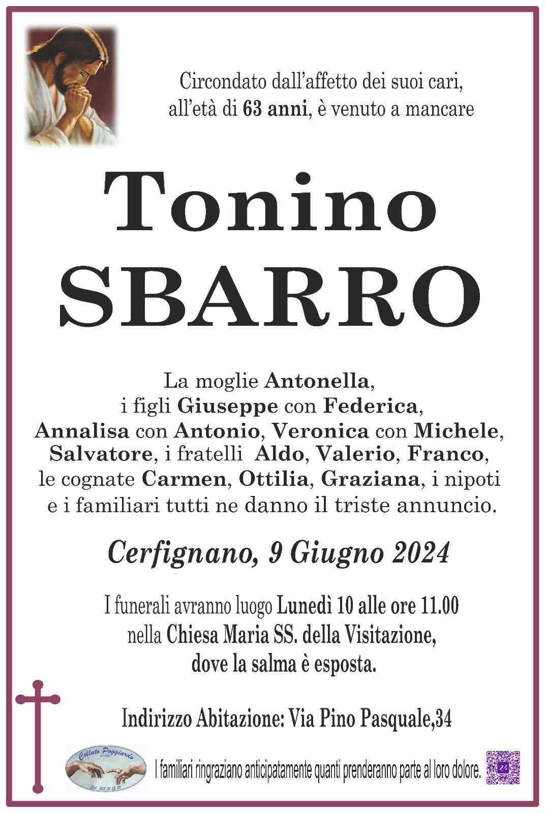 Tonino Sbarro