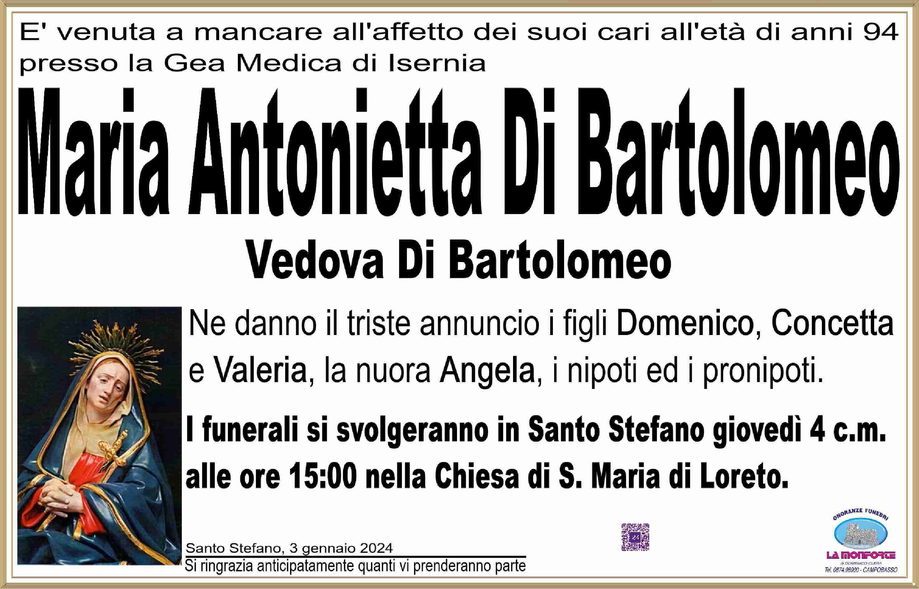 Maria Antonietta Di Bartolomeo