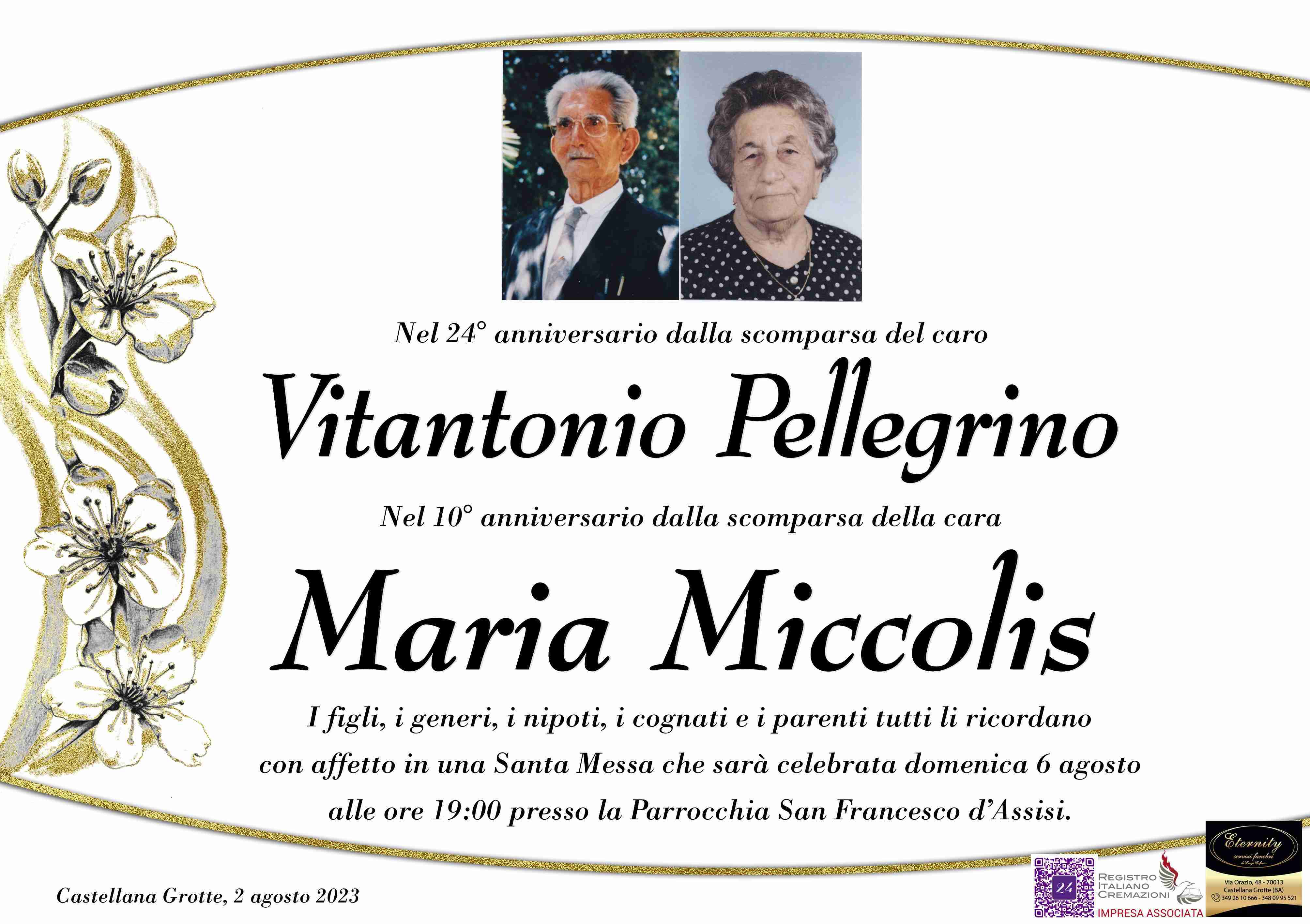 Vitantonio Pellegrino e Maria Miccolis