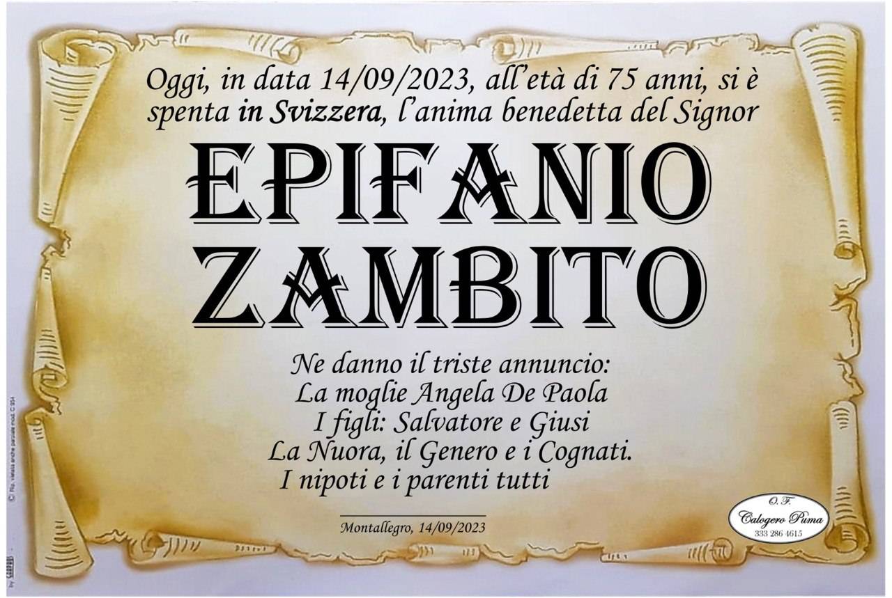 Epifanio Zambito