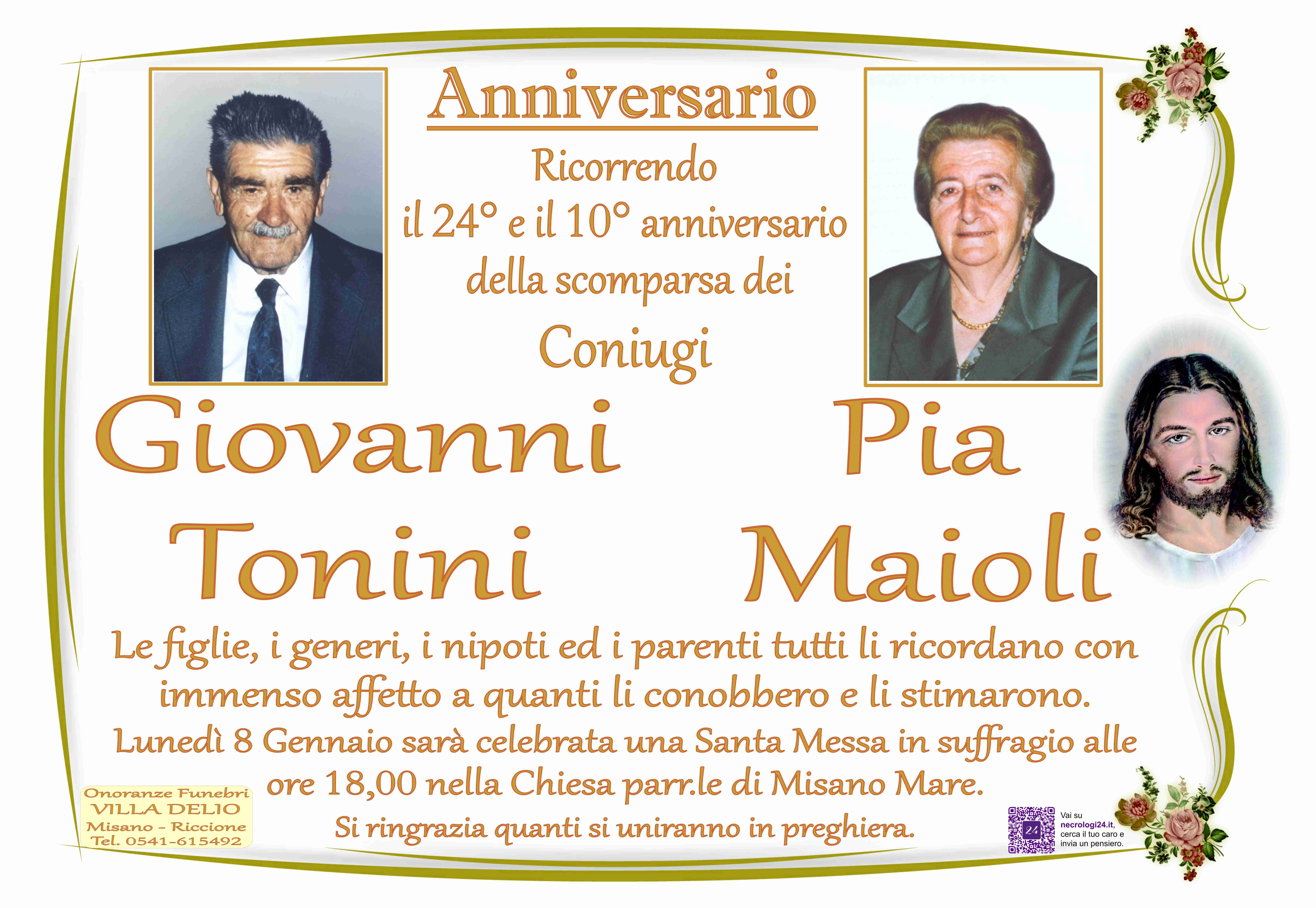 Giovanni Tonini e Pia Maioli