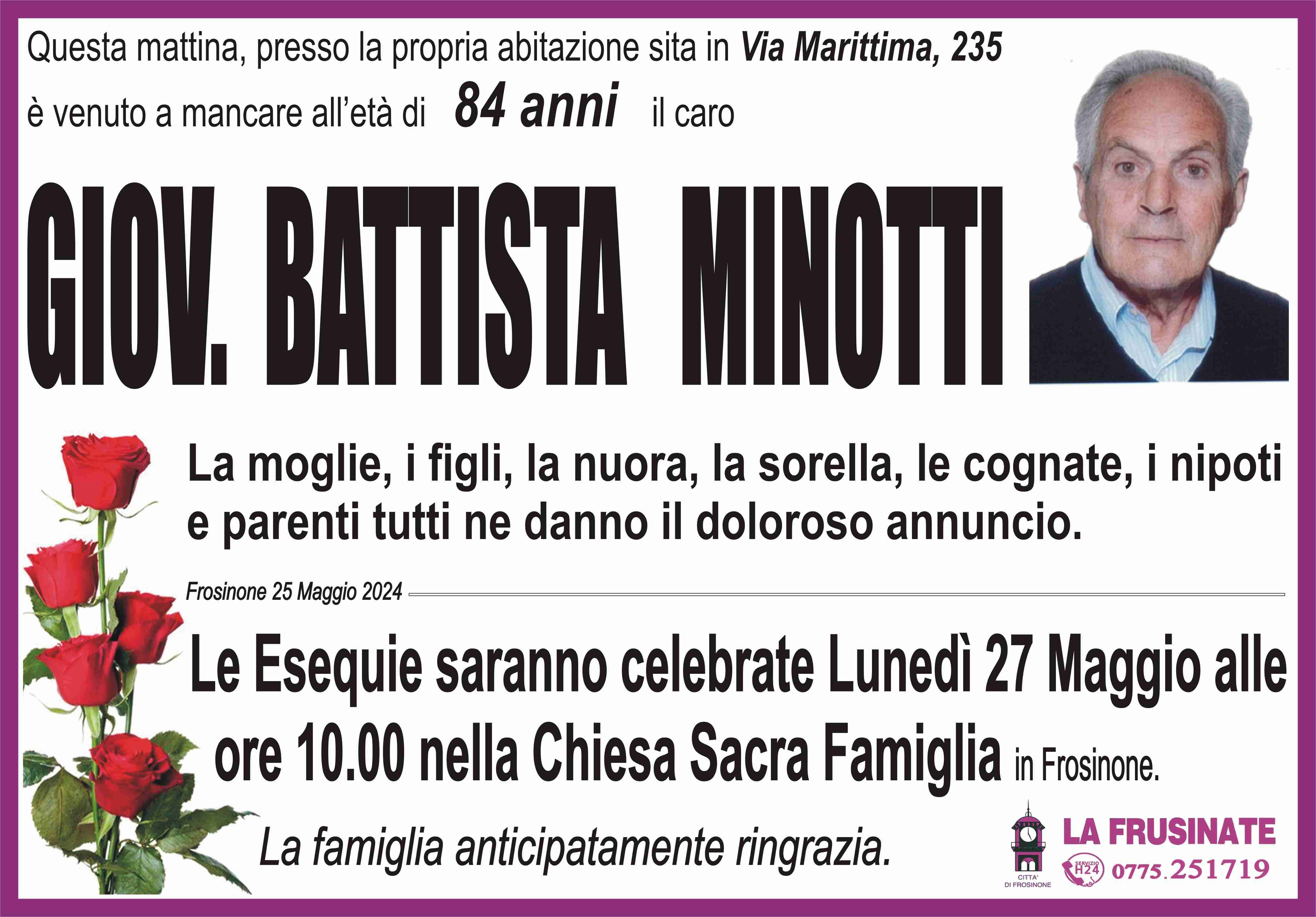 Giov. Battista Minotti